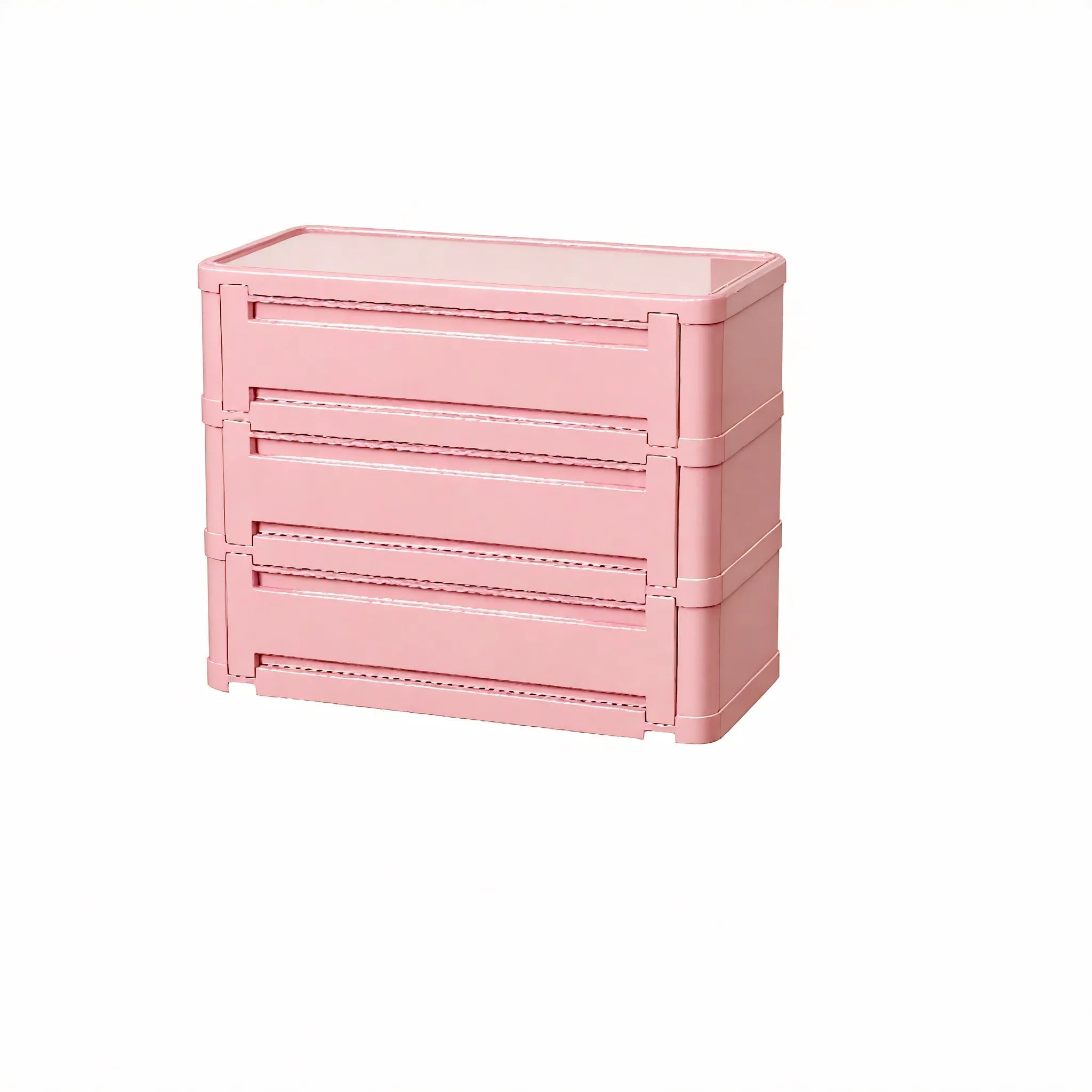 Nordic Stacker: Modular Shoe Rack Storage Cabinet Aescraft 3 Pink-3