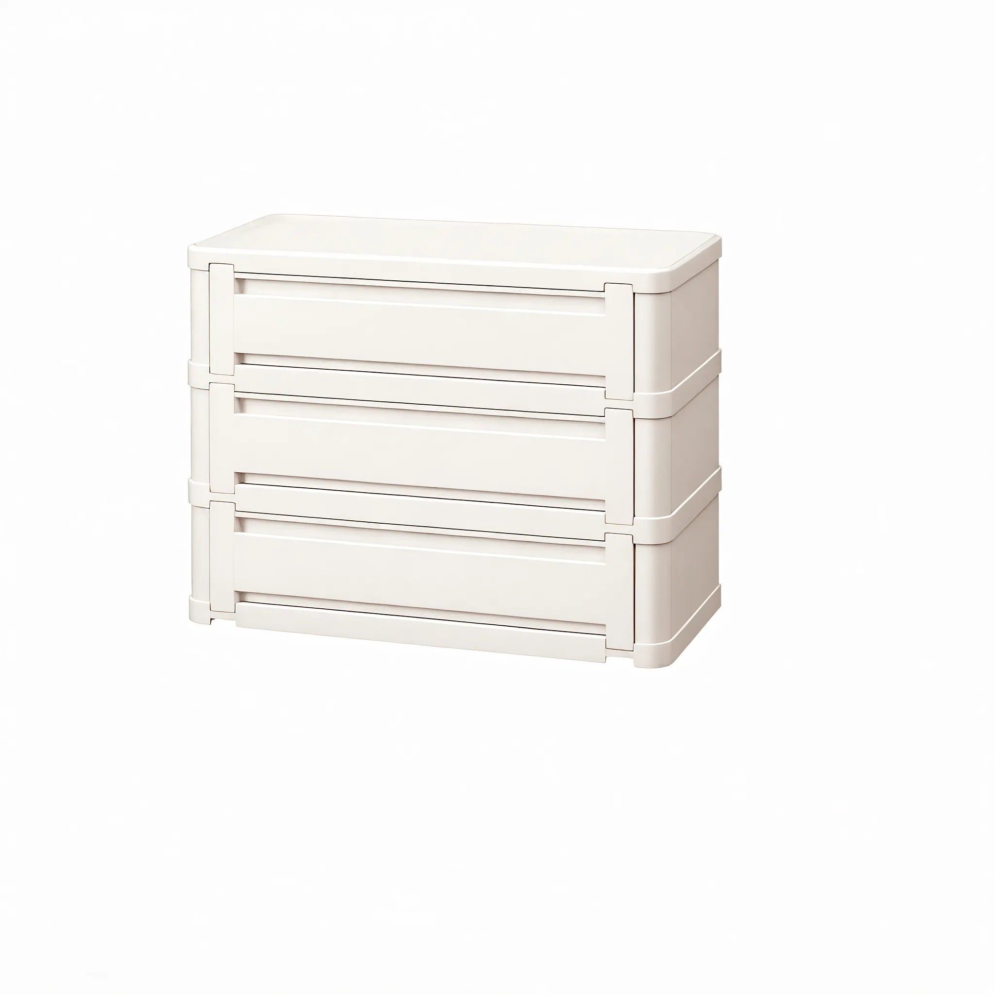 Nordic Stacker: Modular Shoe Rack Storage Cabinet Aescraft 3 White-3