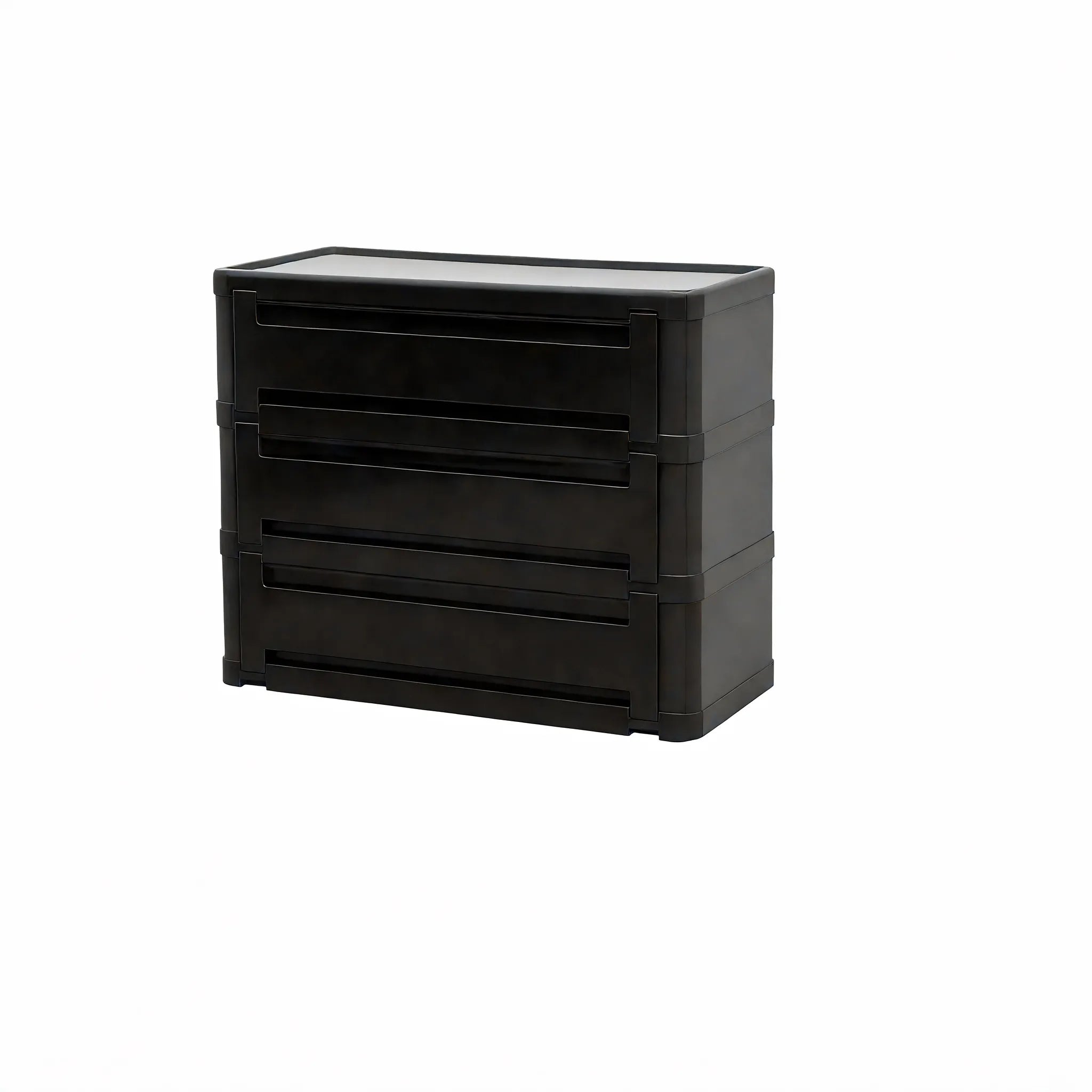 Nordic Stacker: Modular Shoe Rack Storage Cabinet Aescraft 3 Black-3