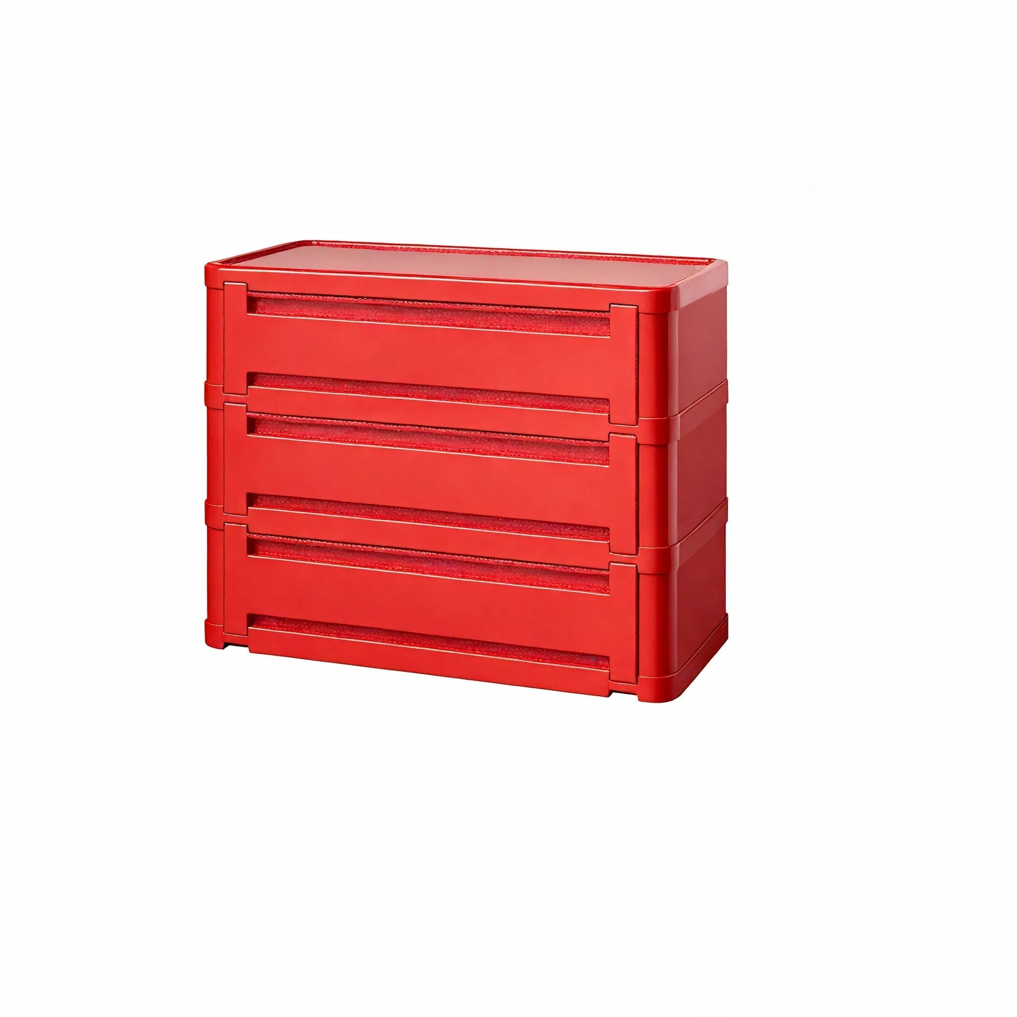 Nordic Stacker: Modular Shoe Rack Storage Cabinet Aescraft 3 Red-3