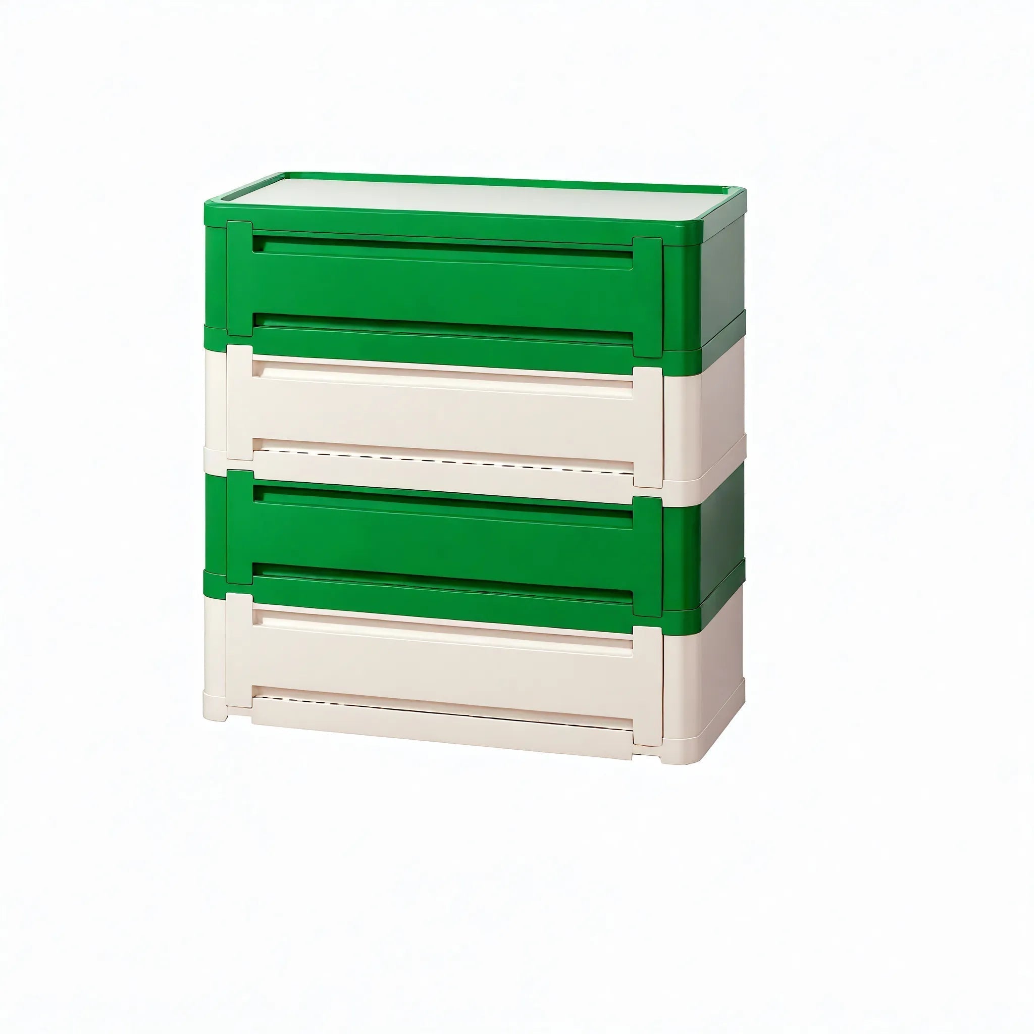 Nordic Stacker: Modular Storage Delight Aescraft 4 Green/White-4