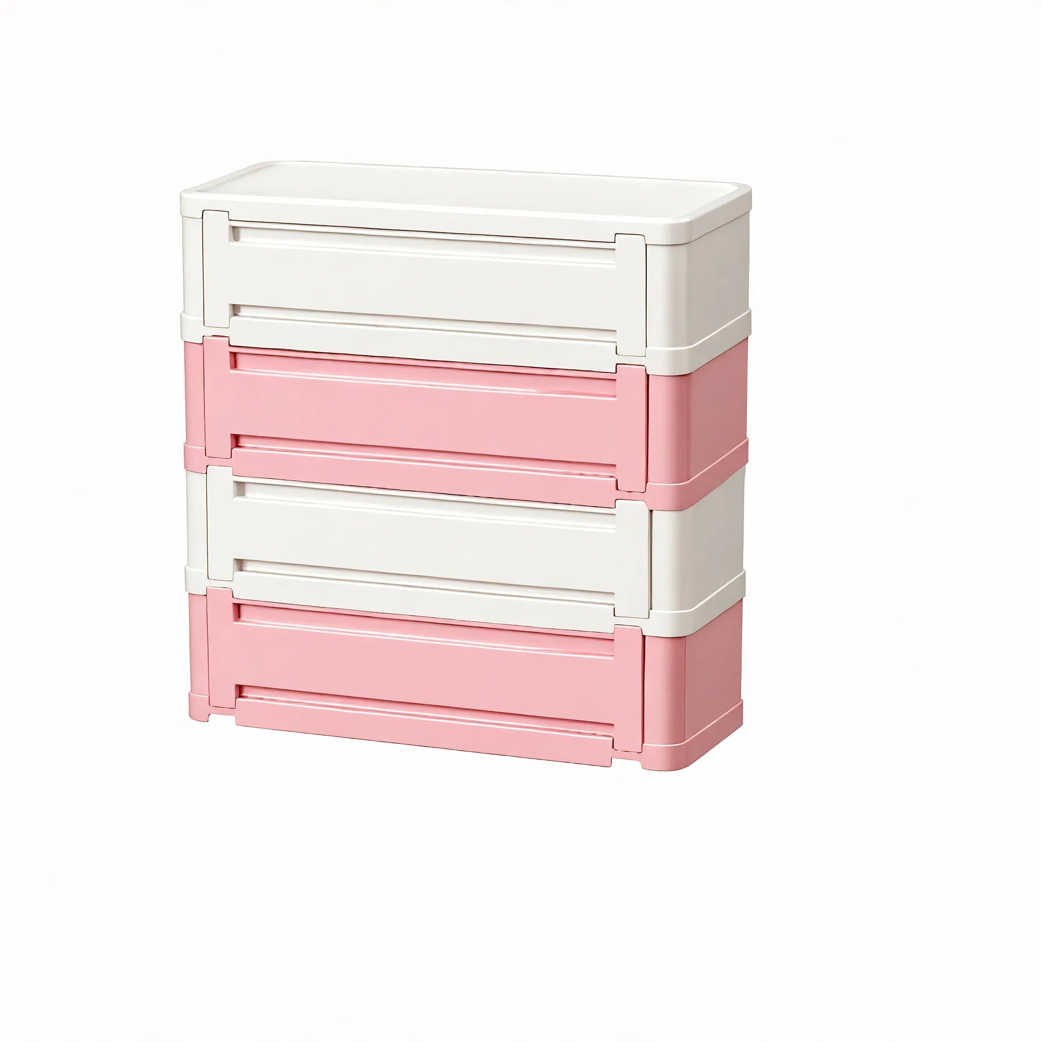 Nordic Stacker: Modular Storage Delight Aescraft 4 Pink/White-4