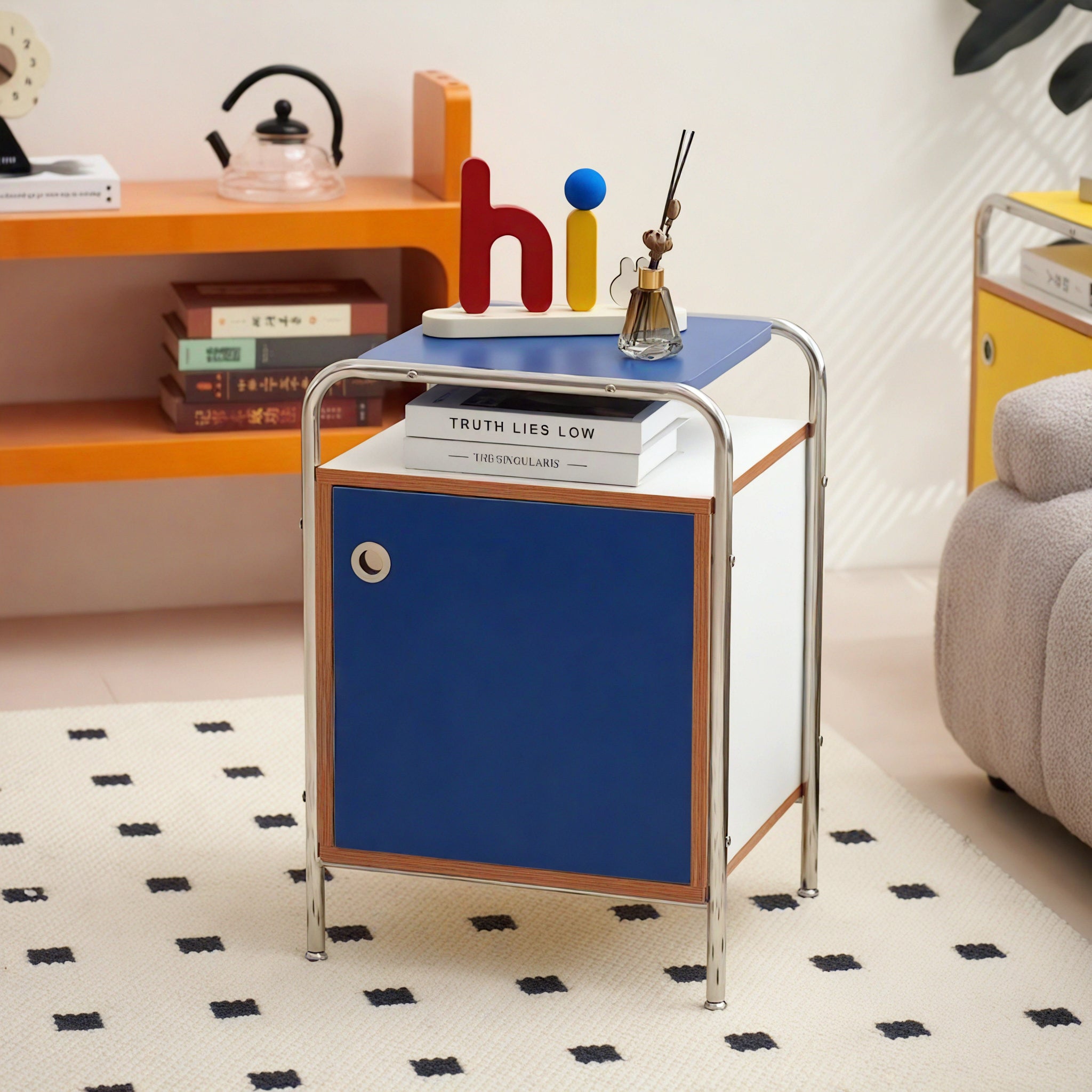 Nordic Storage Cube: A Colorful Accent Cabinet Aescraft