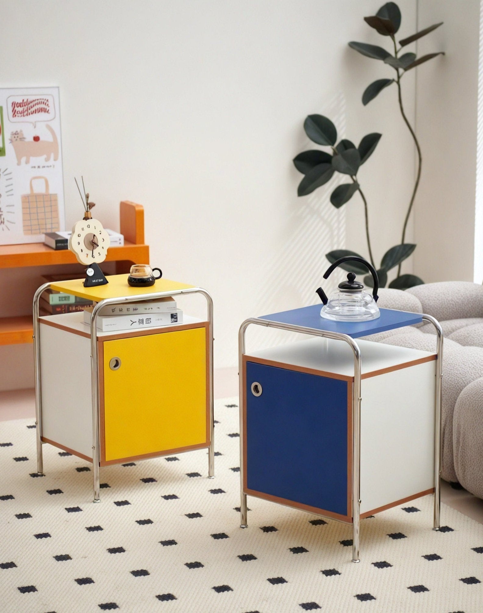 Nordic Storage Cube: A Colorful Accent Cabinet Aescraft