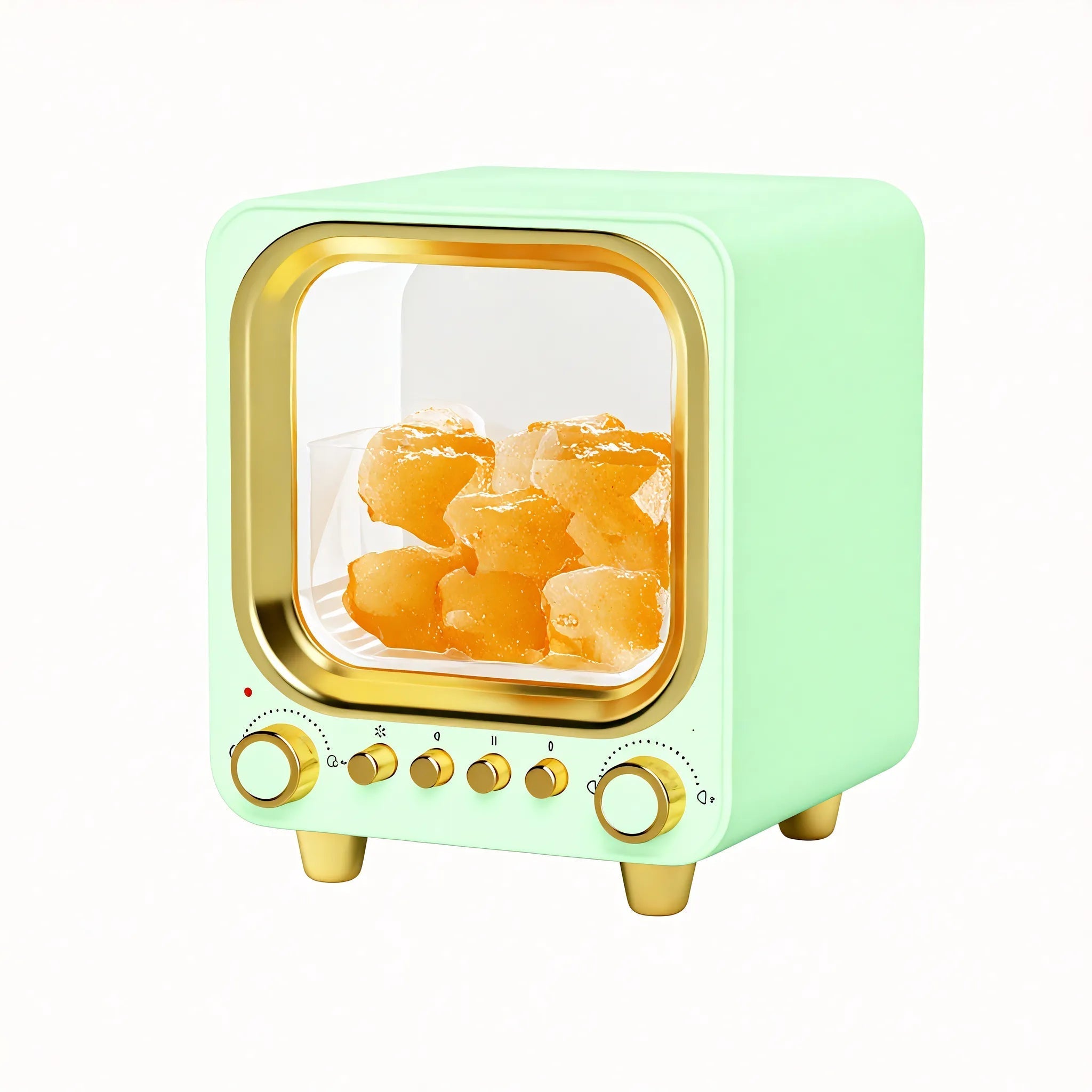 Nostalgic TV Humidifier with LED and Bluetooth Speaker  Aescraft Green