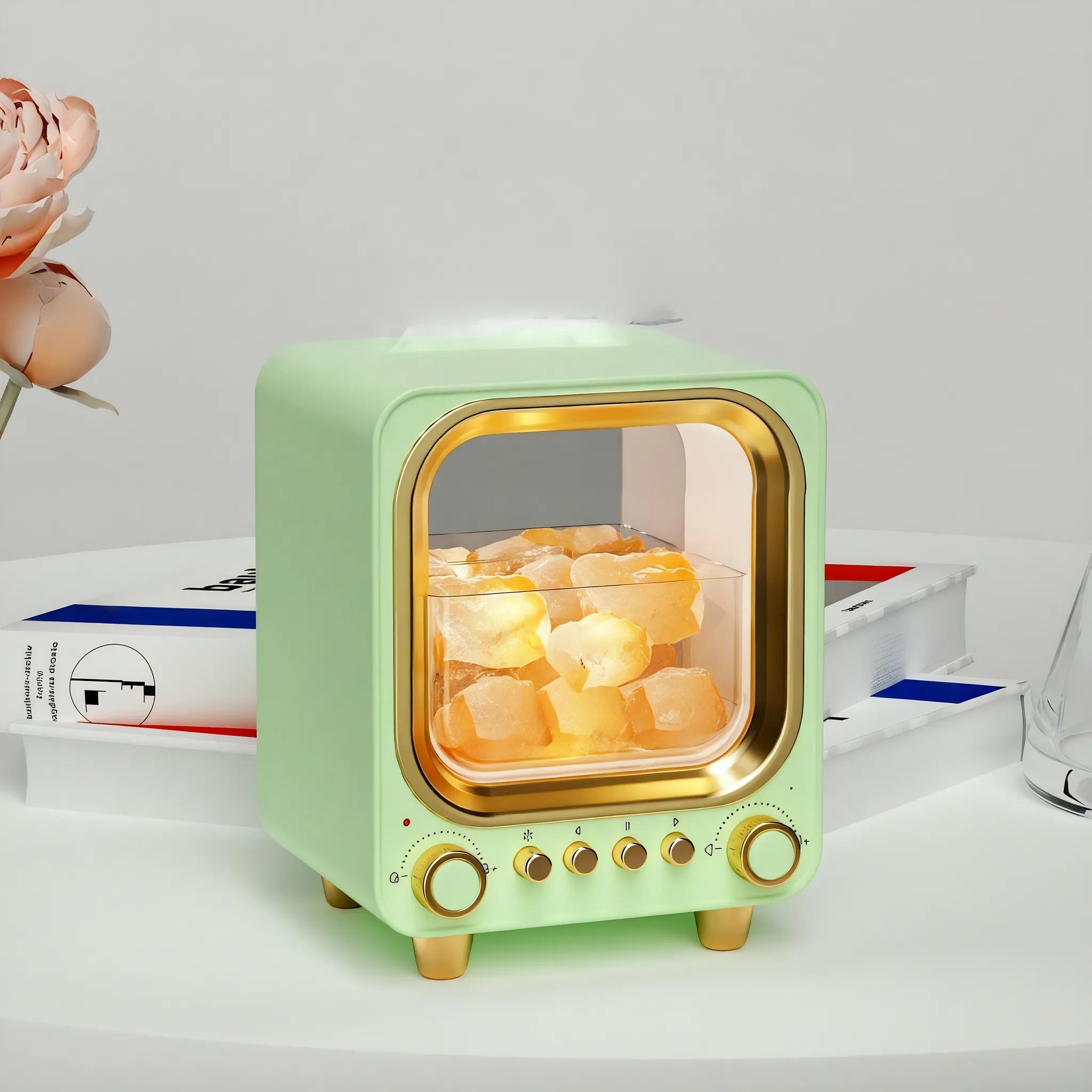 Nostalgic TV Humidifier with LED and Bluetooth Speaker  Aescraft