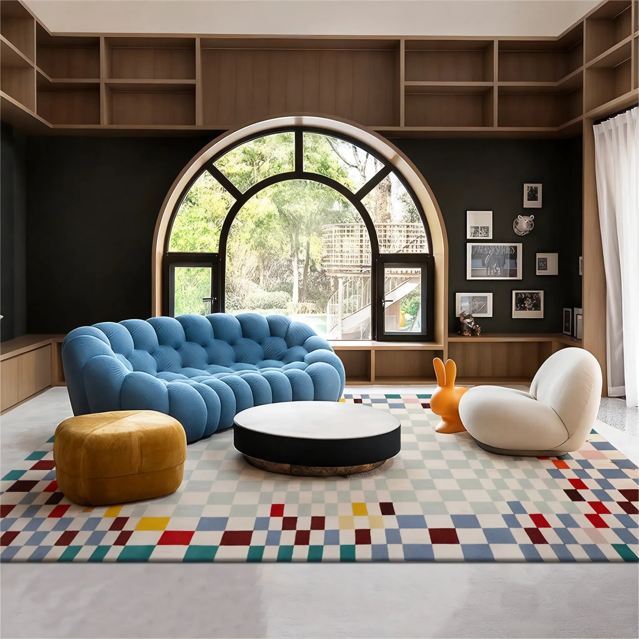 Pixel Harmony Wool Rug Aescraft