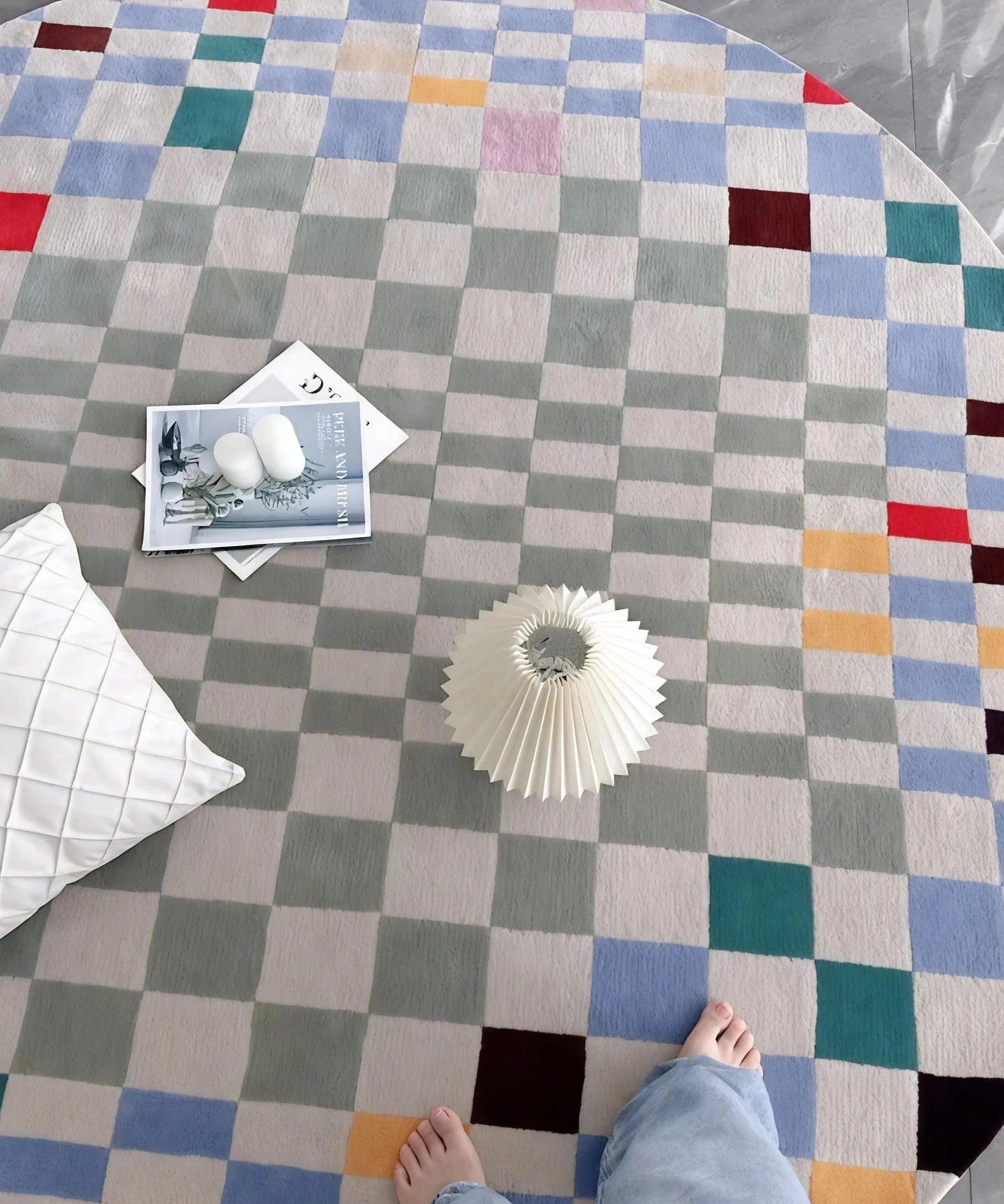 Pixel Harmony Wool Rug Aescraft