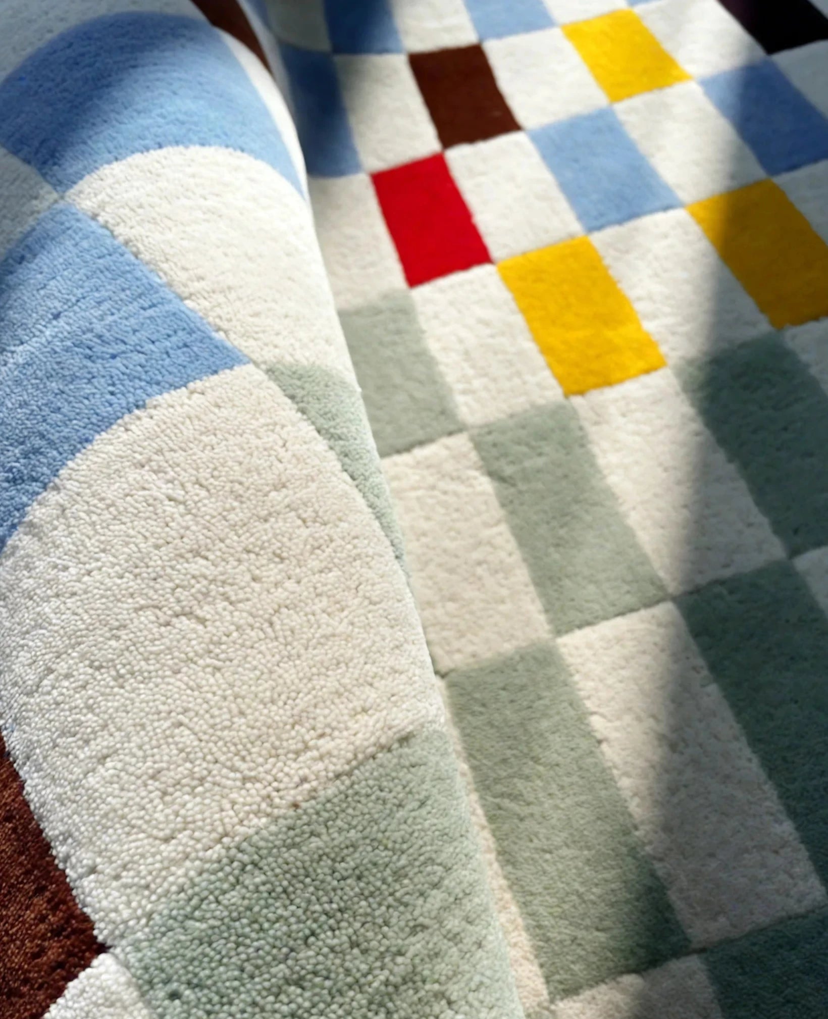 Pixel Harmony Wool Rug Aescraft