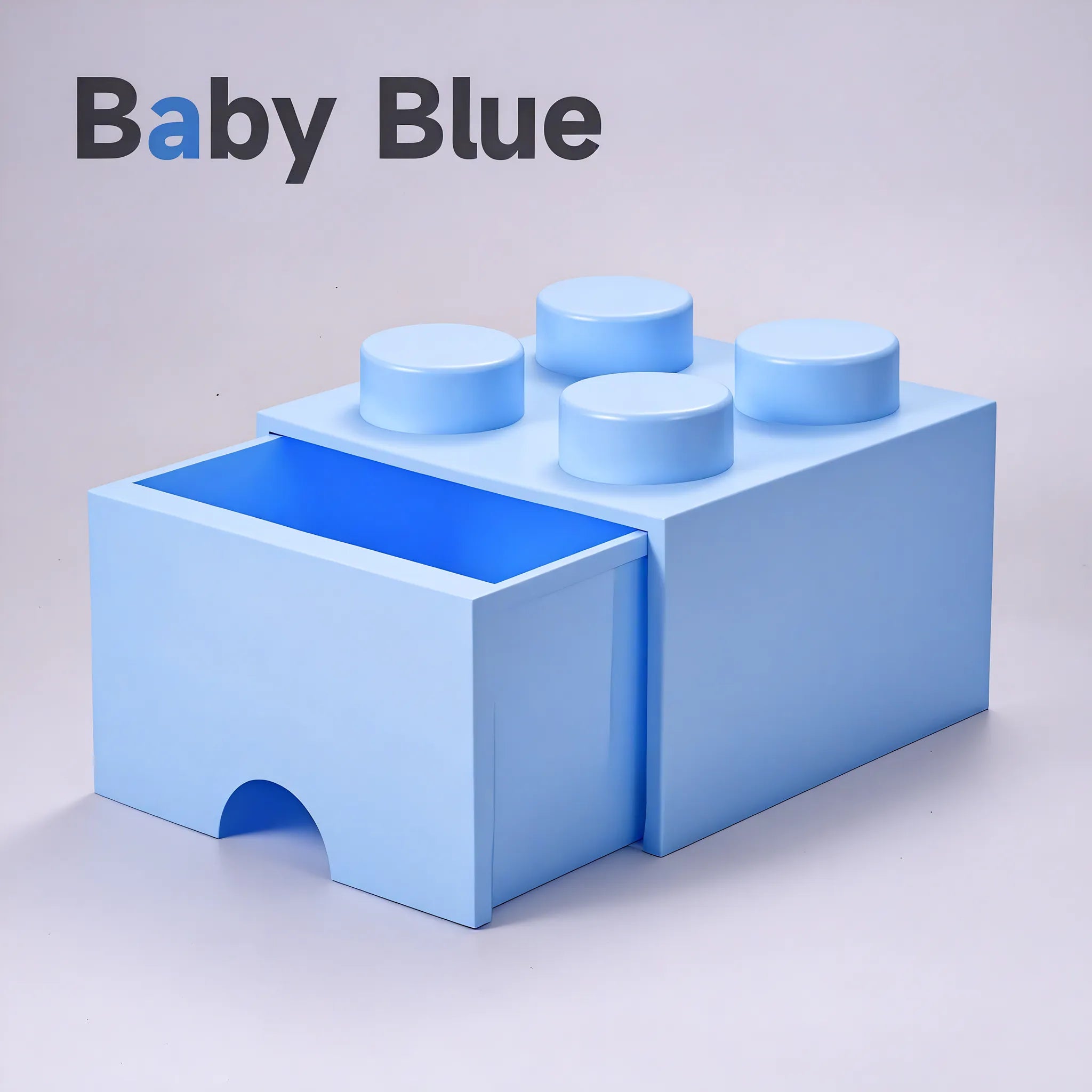 Playful Blox Modular Organizer - Lego-inspired Stackable Drawers Aescraft Baby Blue