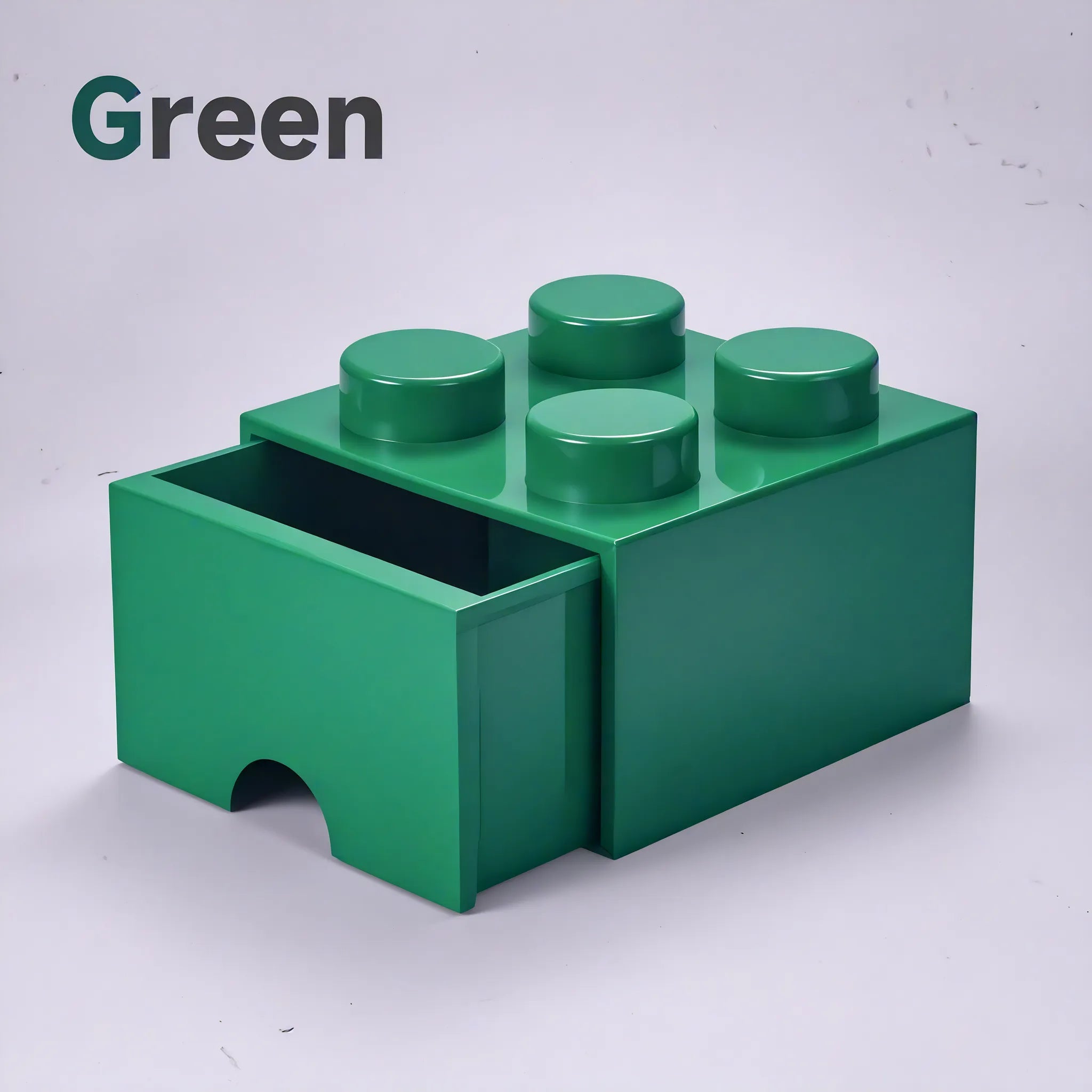 Playful Blox Modular Organizer - Lego-inspired Stackable Drawers Aescraft Green