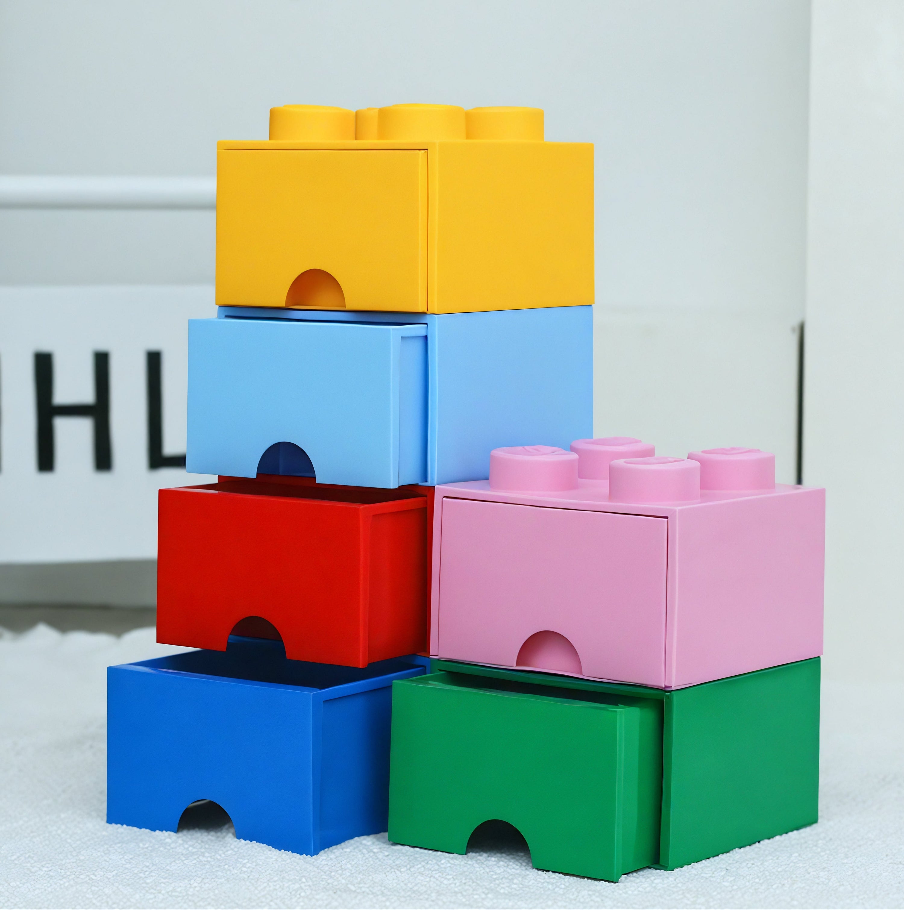 Playful Blox Modular Organizer - Lego-inspired Stackable Drawers Aescraft