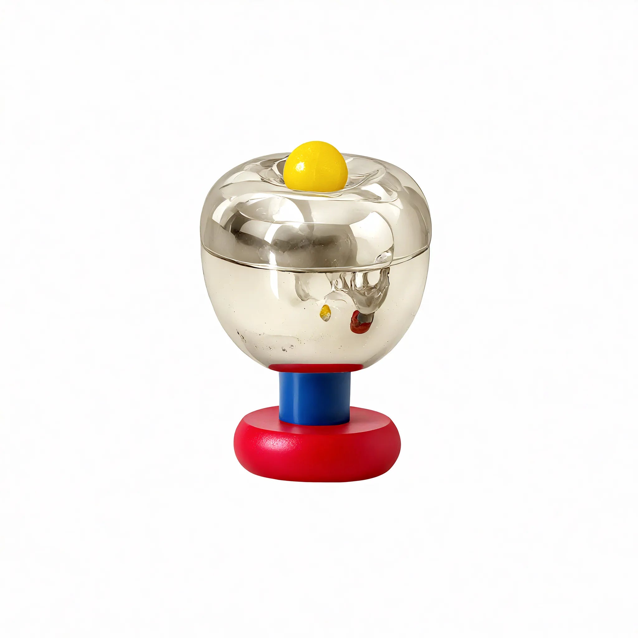 Pop Art Pedestal Ashtray – Bold, Retro-Inspired Design Aescraft Blue-Yellow Ball