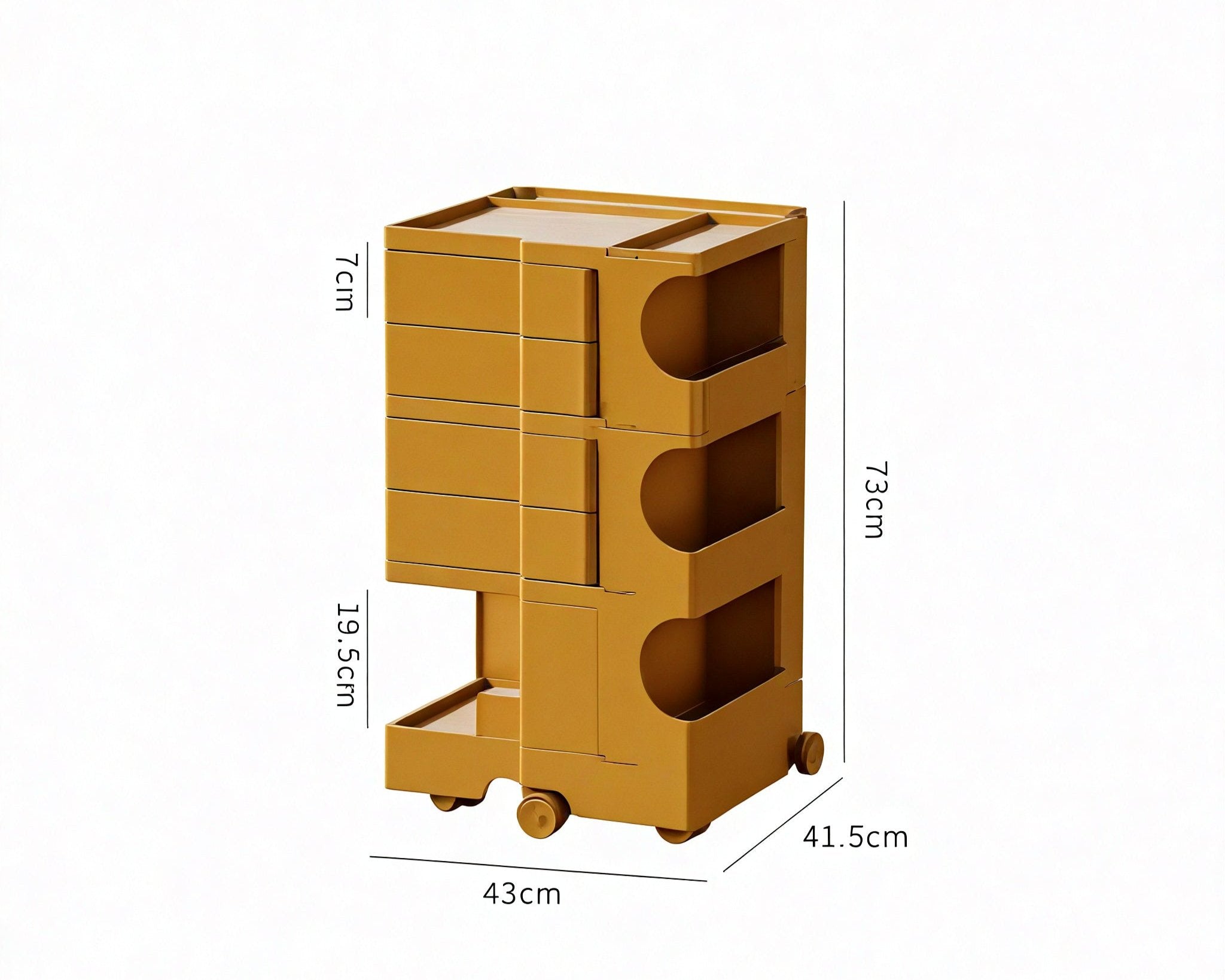 Poppy Perfection Rolling Cabinet Aescraft 3 Turmeric【3-layer】