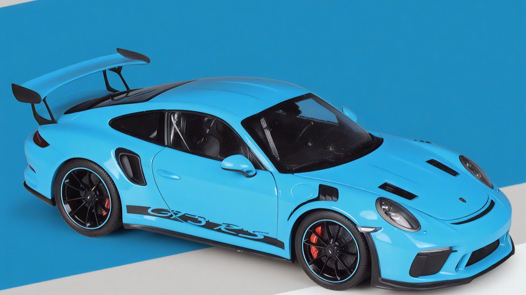 Porsche Precision: 1:18 GT3 RS Alloy Model Aescraft Blue
