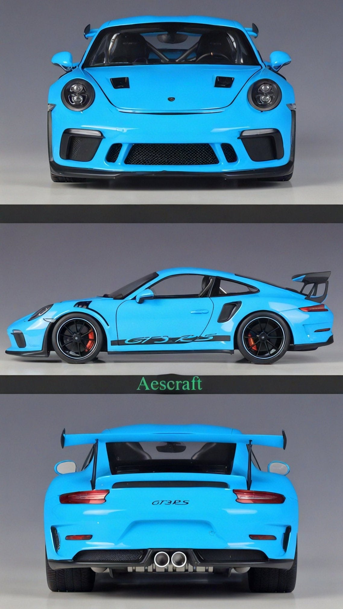 Porsche Precision: 1:18 GT3 RS Alloy Model Aescraft