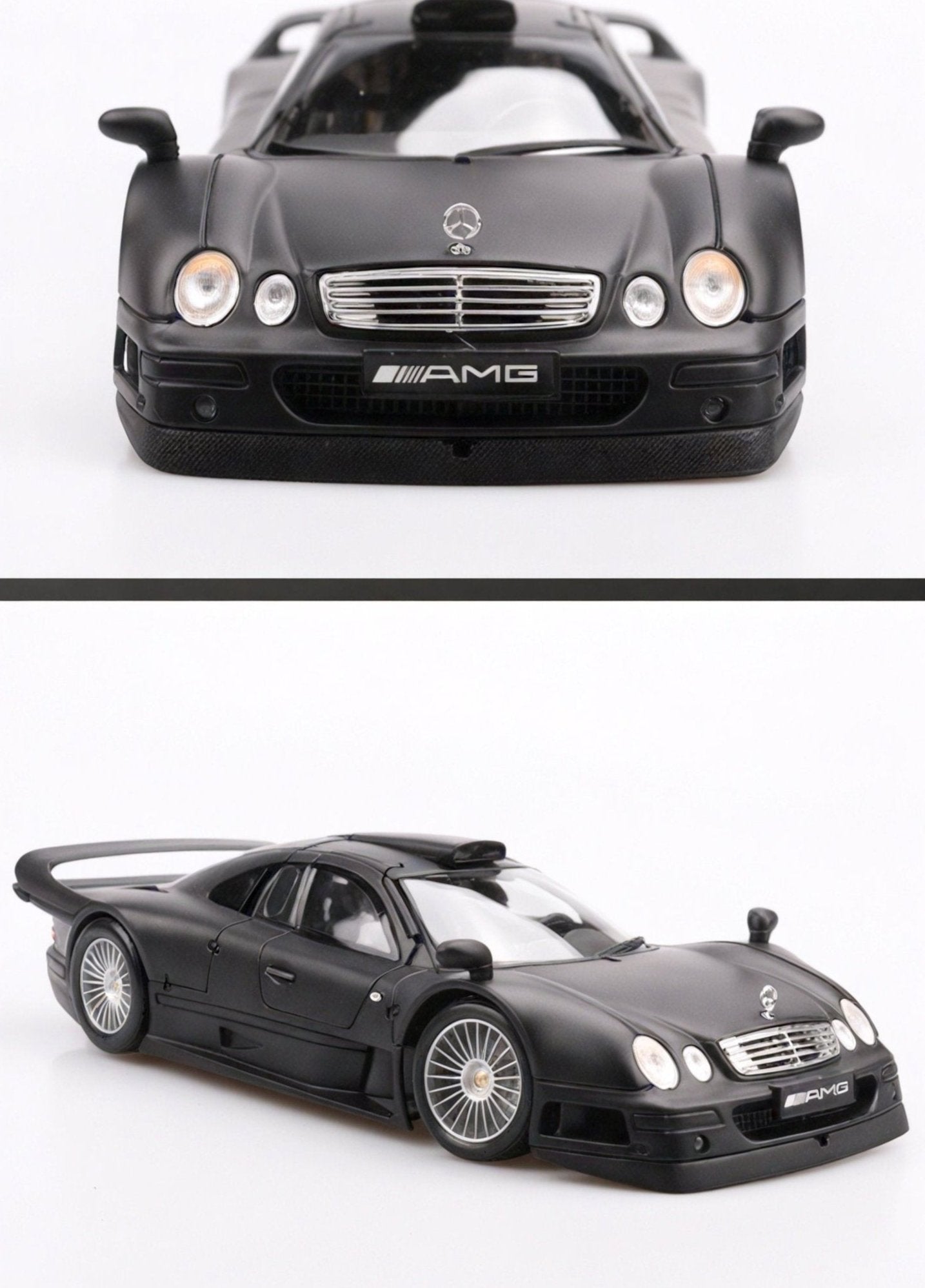 Precision in Black: 1:18 Mercedes-Benz CLK-GTR Model Aescraft