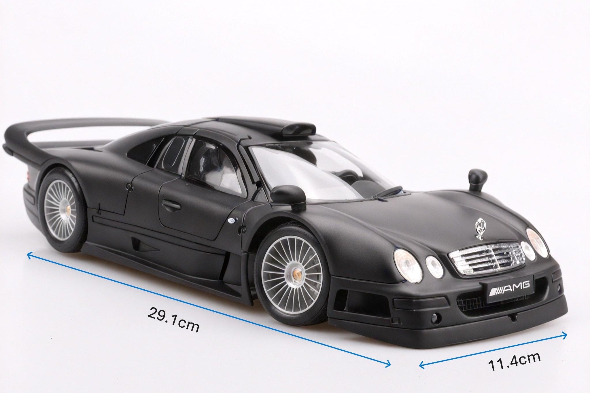Precision in Black: 1:18 Mercedes-Benz CLK-GTR Model Aescraft