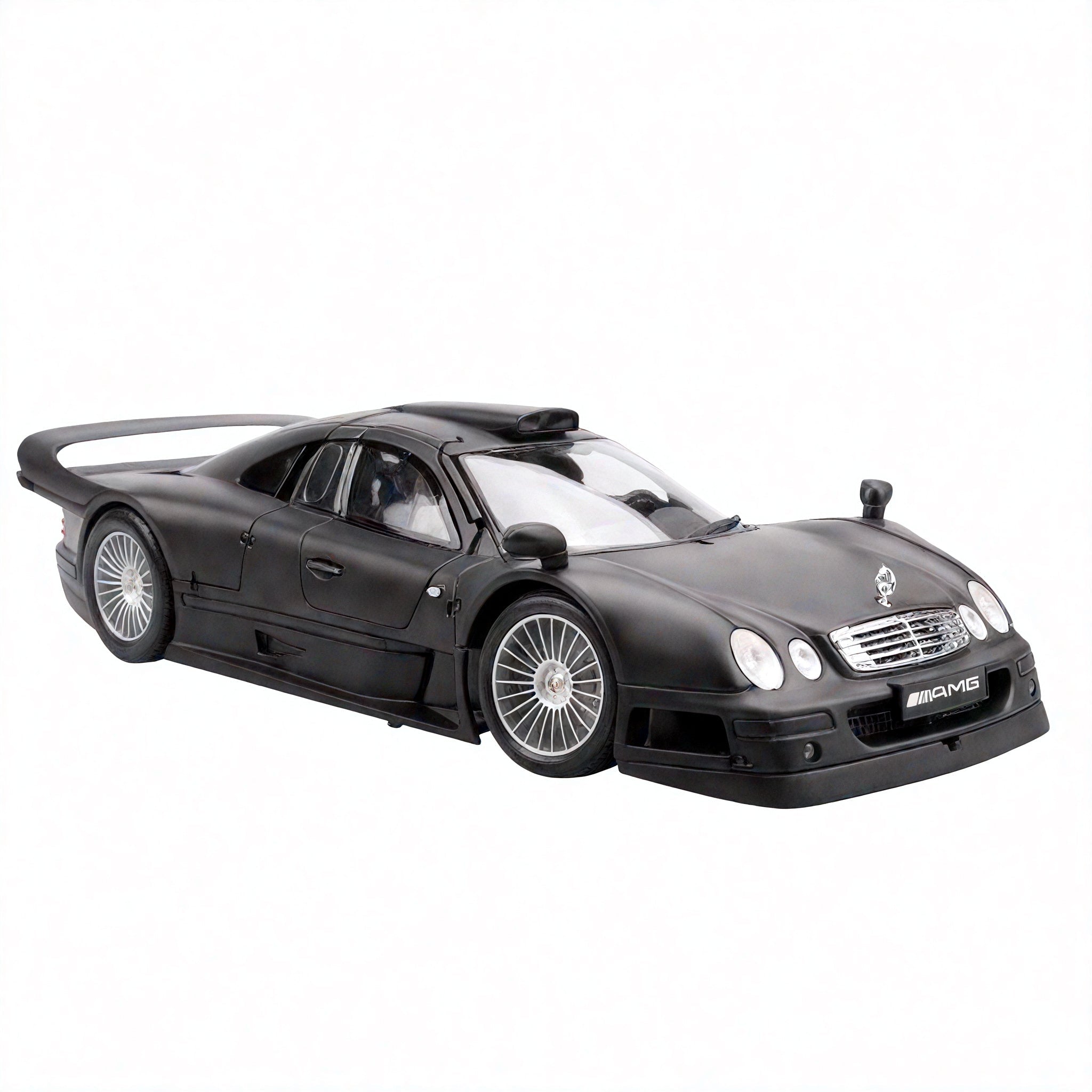 Precision in Black: 1:18 Mercedes-Benz CLK-GTR Model Aescraft