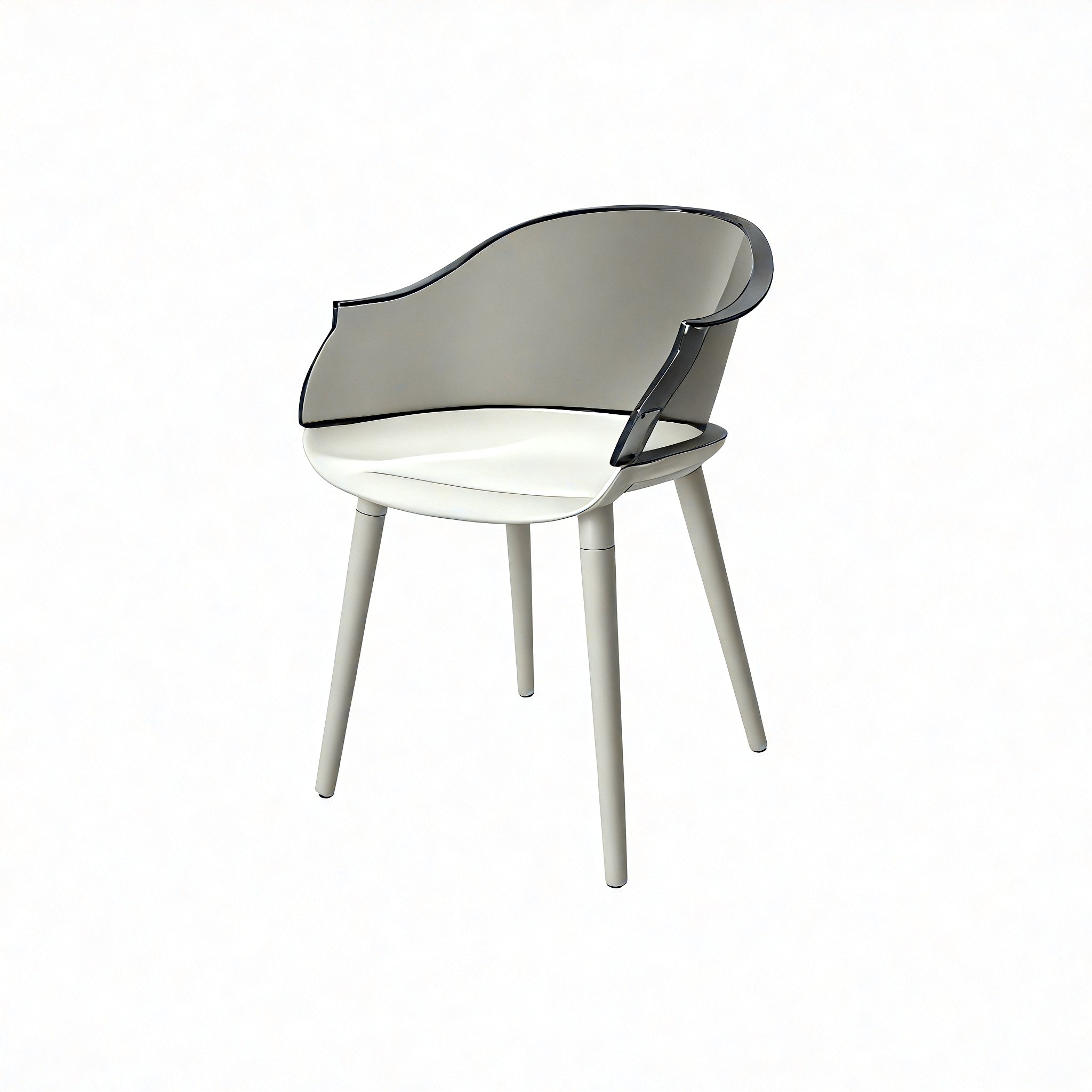 Prism Pop Dining Seat Aescraft Gray + White Base