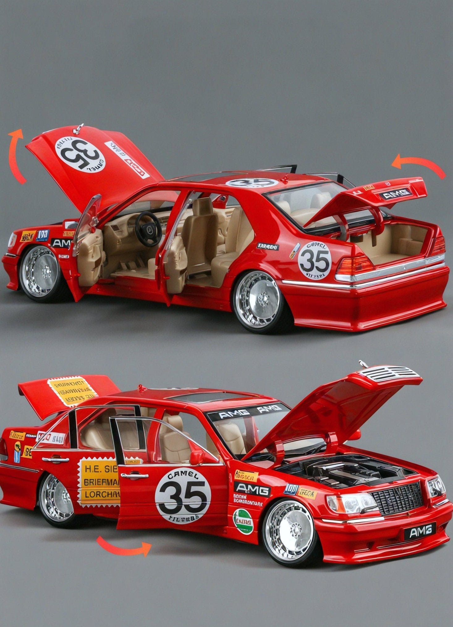Racing Royalty: 1:24 Mercedes-Benz AMG W140 Model Aescraft