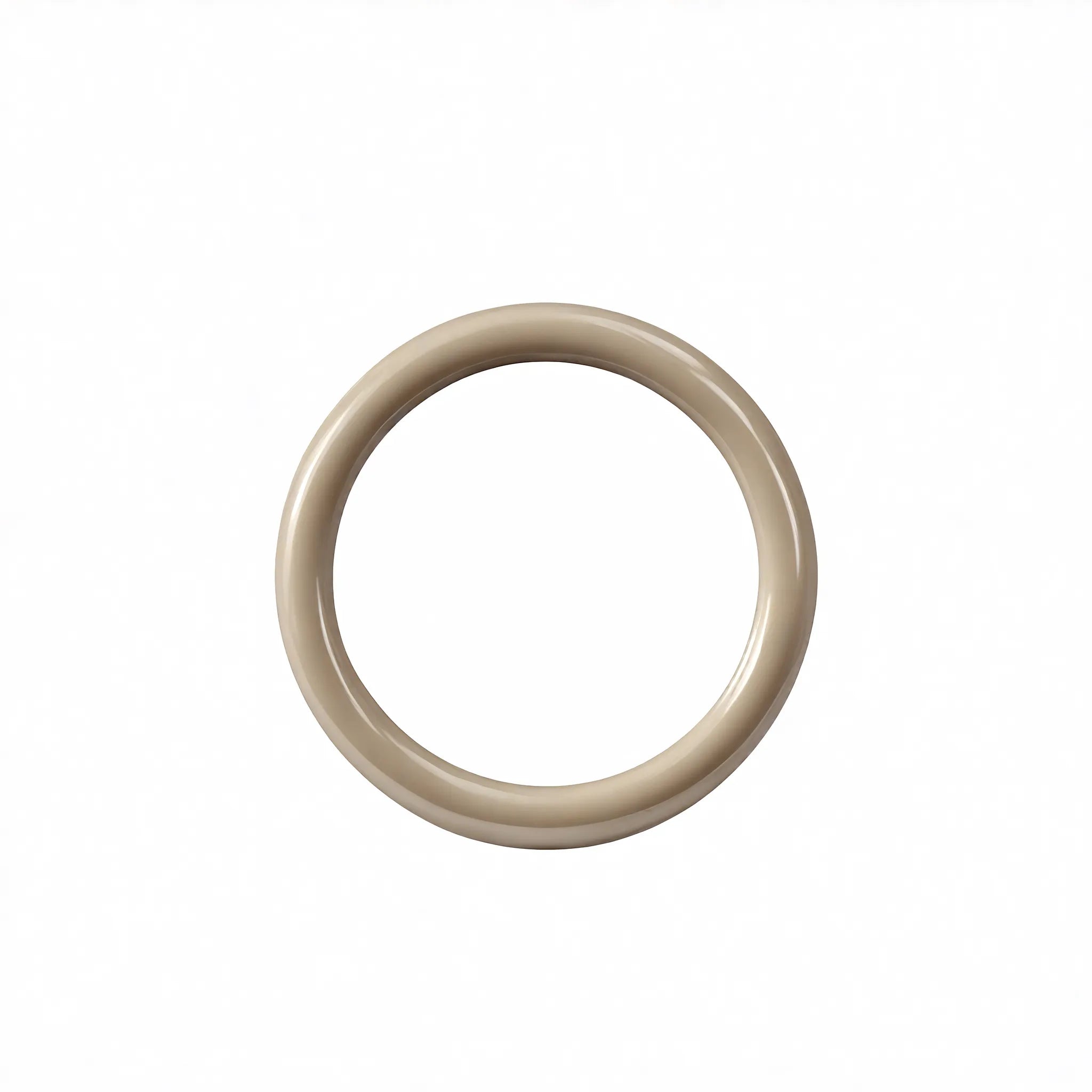 Reflections of Style – Scandinavian Round Mirror customized Aescraft Beige