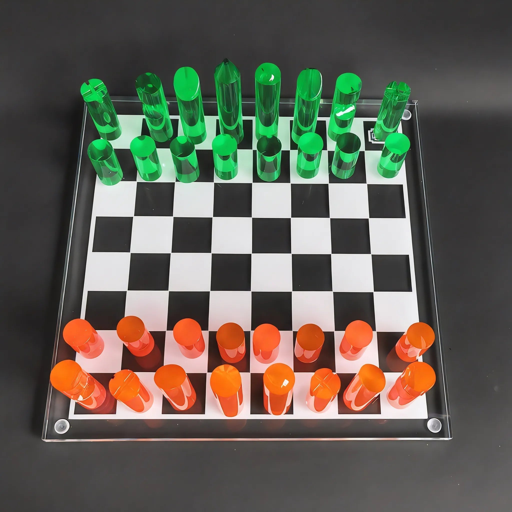 Retro Acrylic Chess Set Aescraft