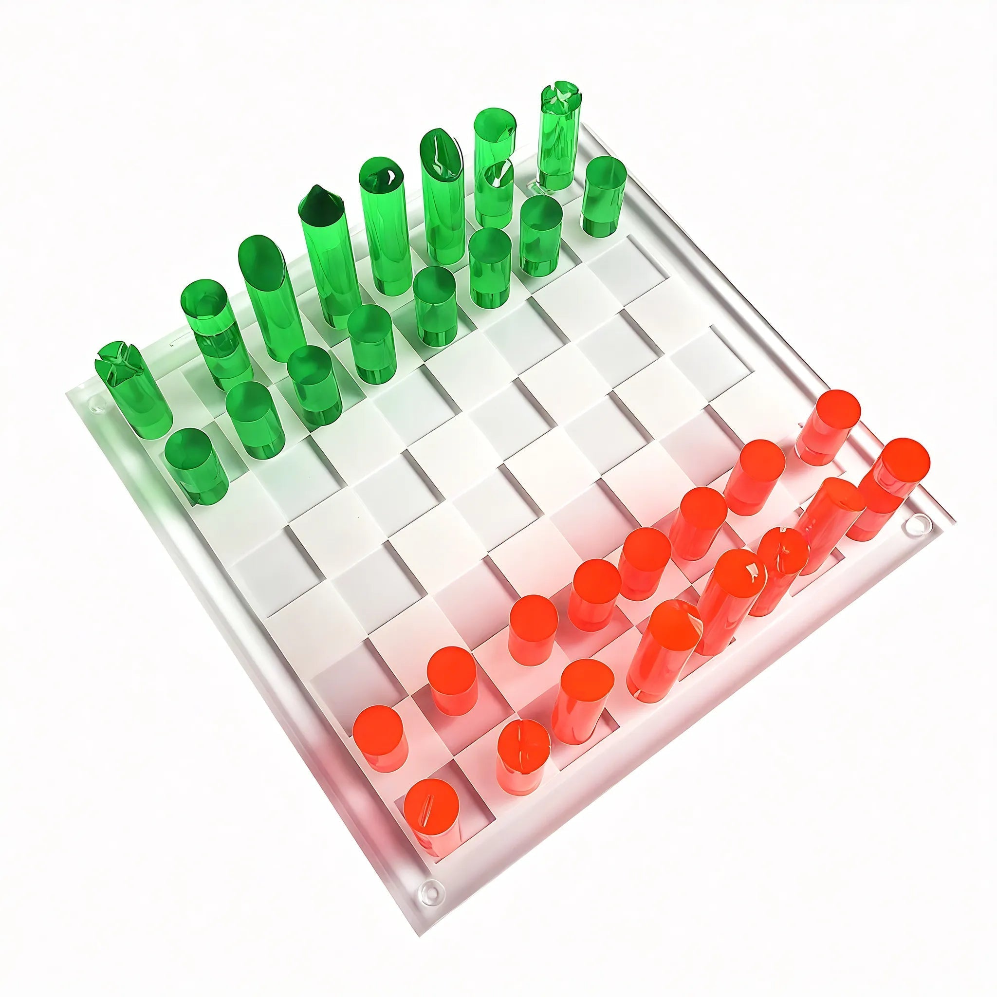 Retro Acrylic Chess Set Aescraft