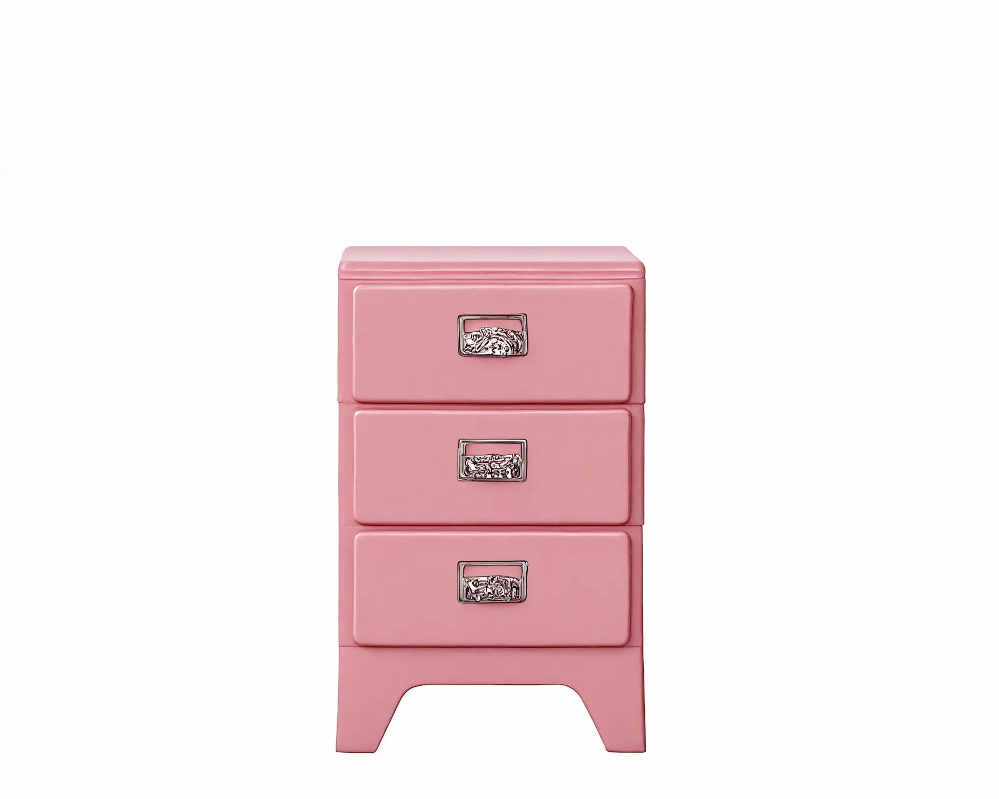 Retro ColorPop Storage: Vibrant Drawer Cabinet Aescraft 3 Pink-3