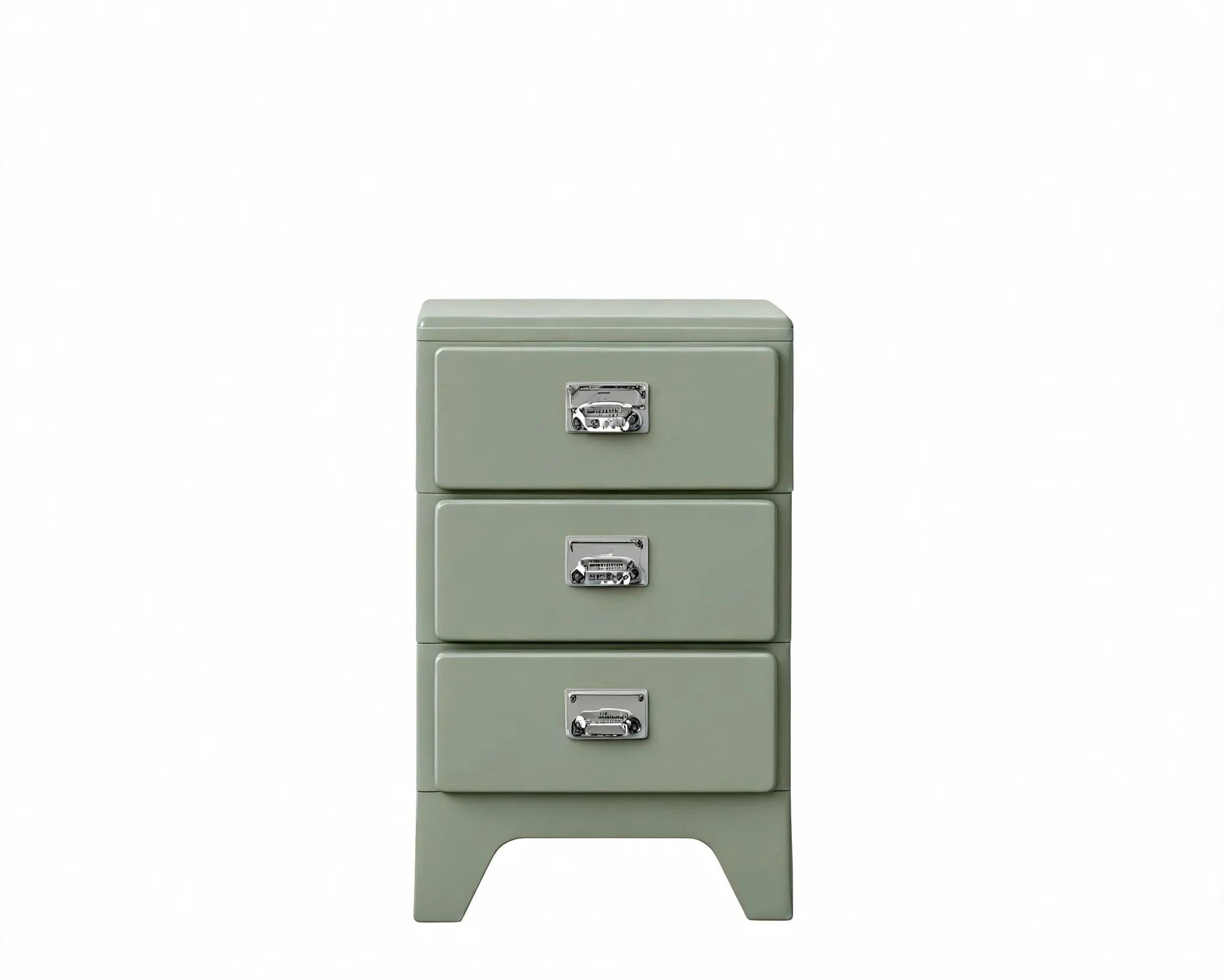Retro ColorPop Storage: Vibrant Drawer Cabinet Aescraft 3 Matcha-3
