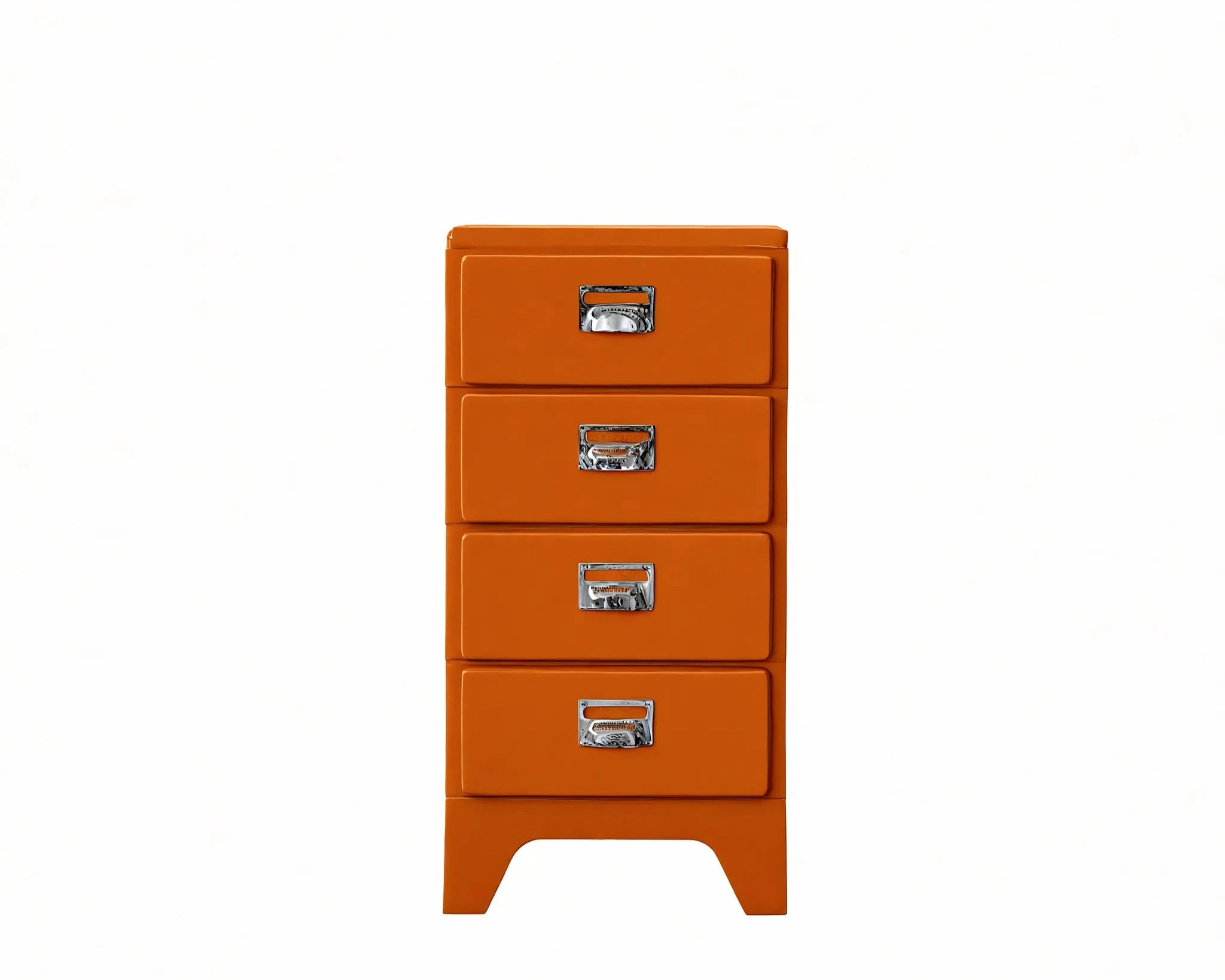 Retro ColorPop Storage: Vibrant Drawer Cabinet Aescraft 4 Orange-4