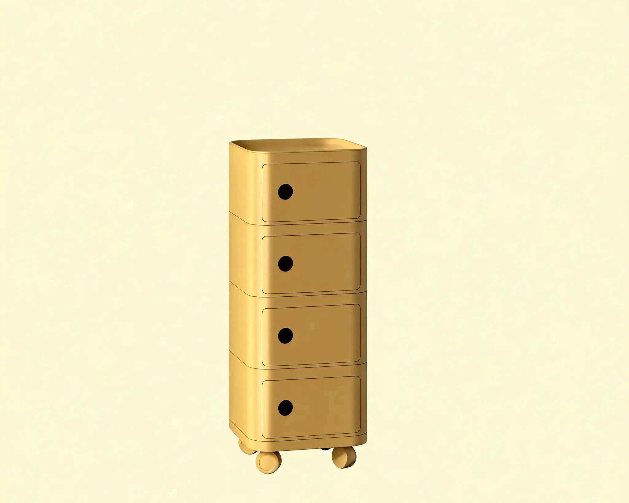 Retro Cube Storage – Modern Utility Aescraft 4 Turmeric-4