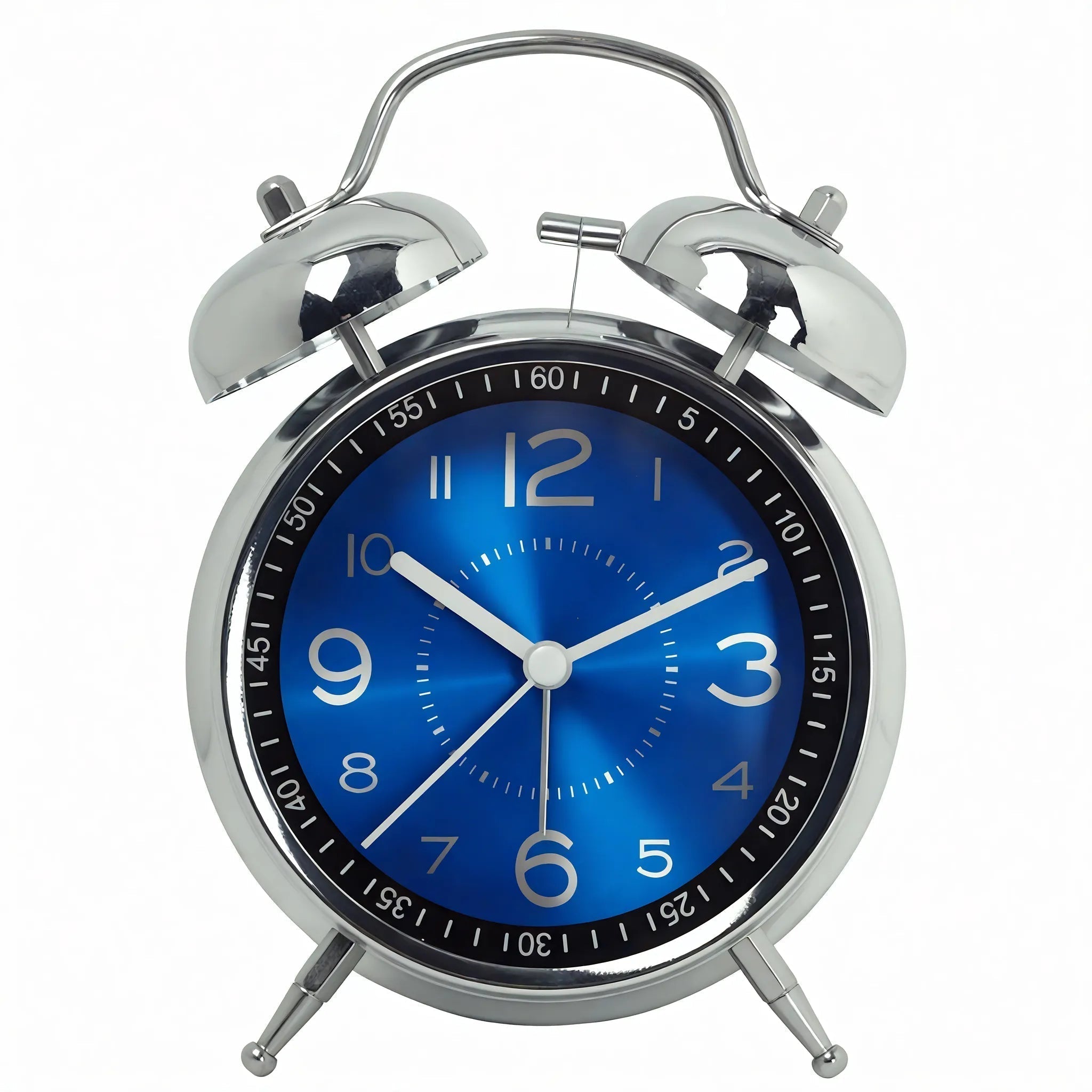 Retro Dual Bell Alarm Clock Aescraft Blue