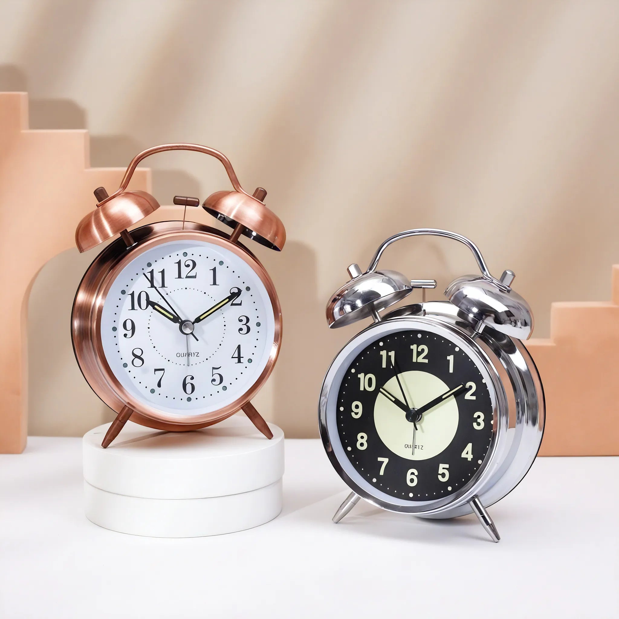 Retro Dual Bell Alarm Clock Aescraft