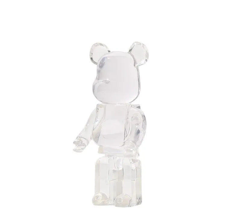 Retro Luxe Bearbrick Collectible customized Aescraft Transparent