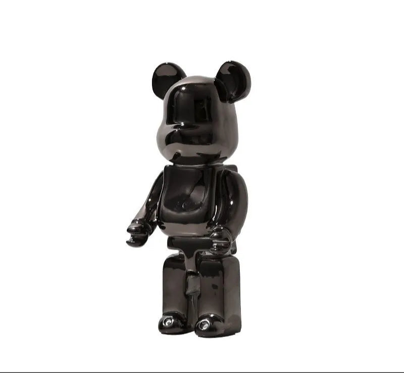 Retro Luxe Bearbrick Collectible customized Aescraft Black