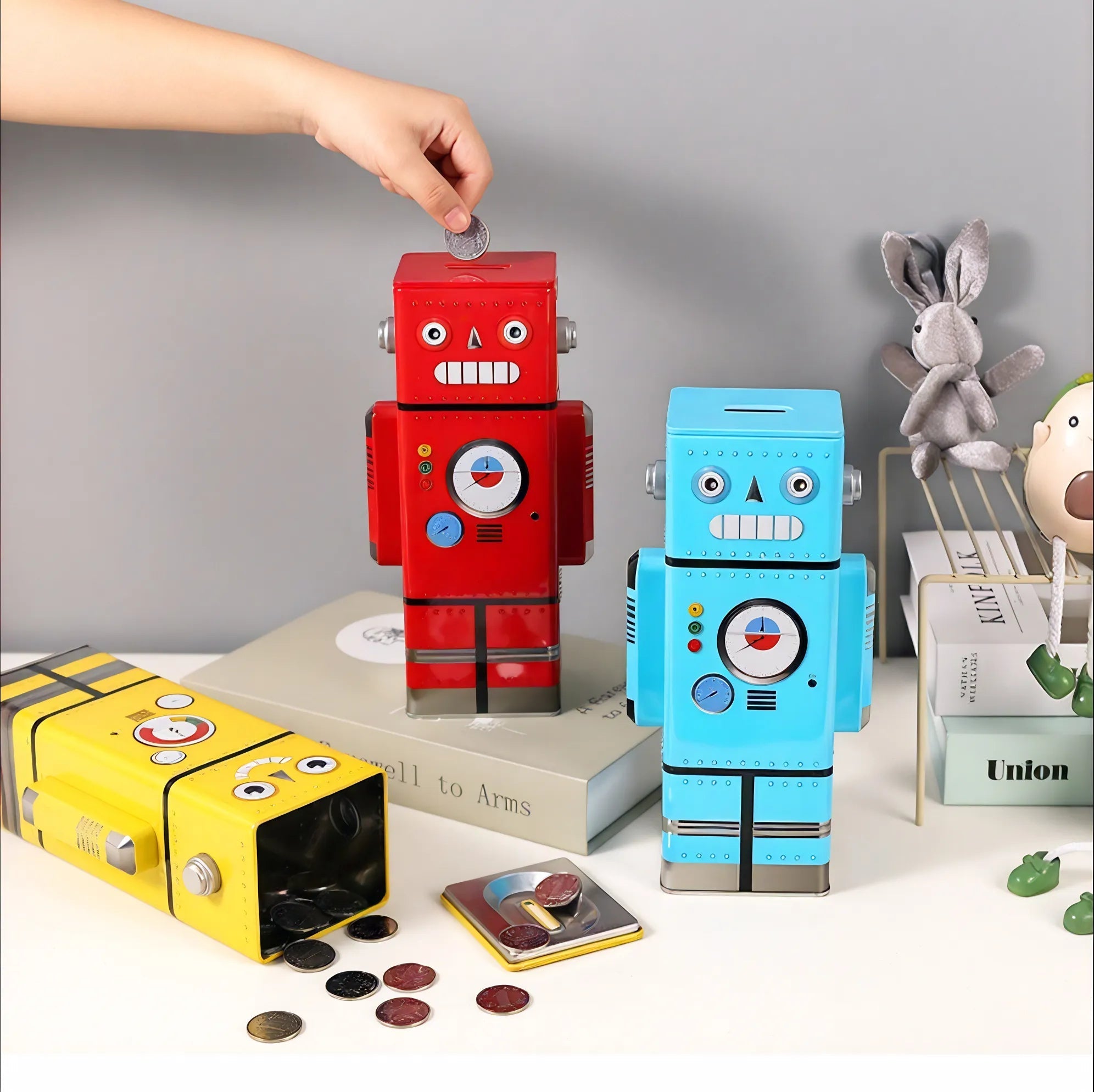 Retro Robot Coin Bank  Aescraft