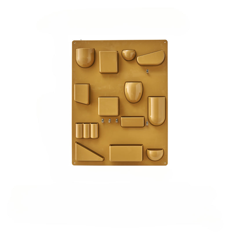 Retro Wall Mount Storage Organizer Aescraft Mustard