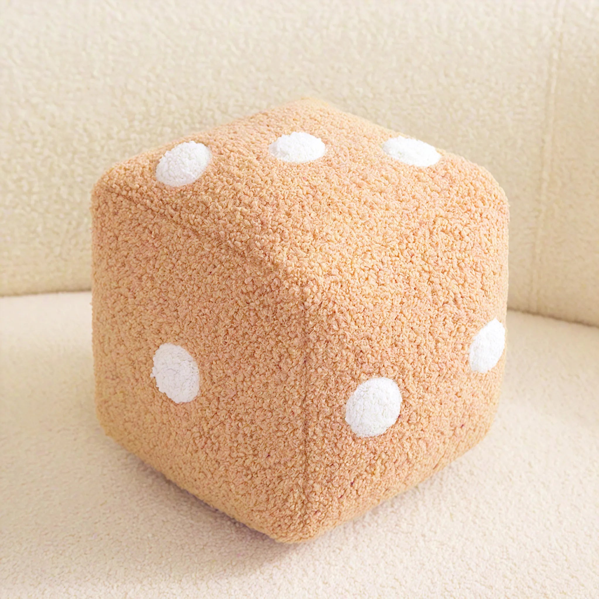 Roll the Comfort Dice Plush Aescraft Brown S