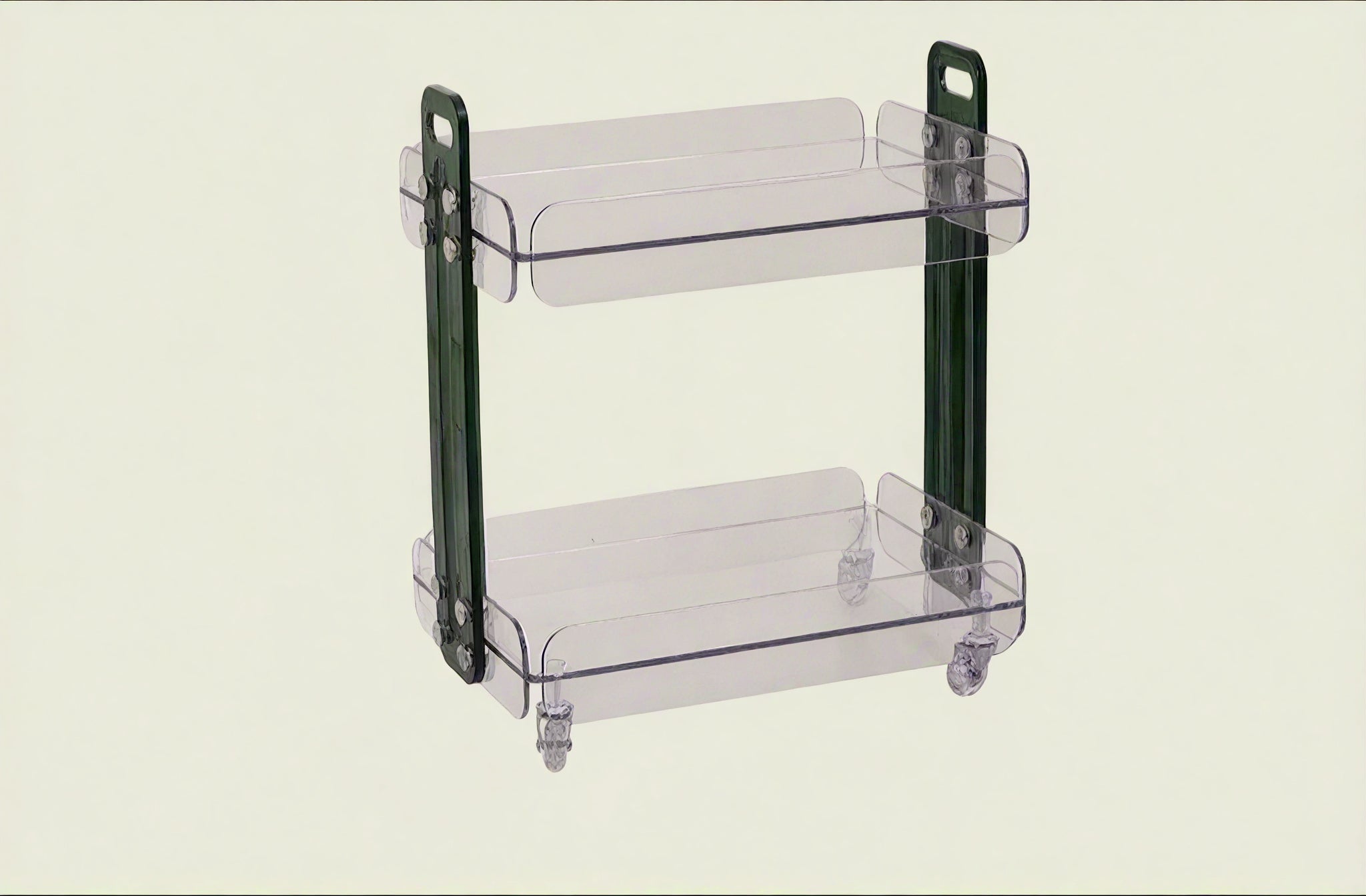 Rolling Minimalism: The Modern Acrylic Cart Aescraft Green