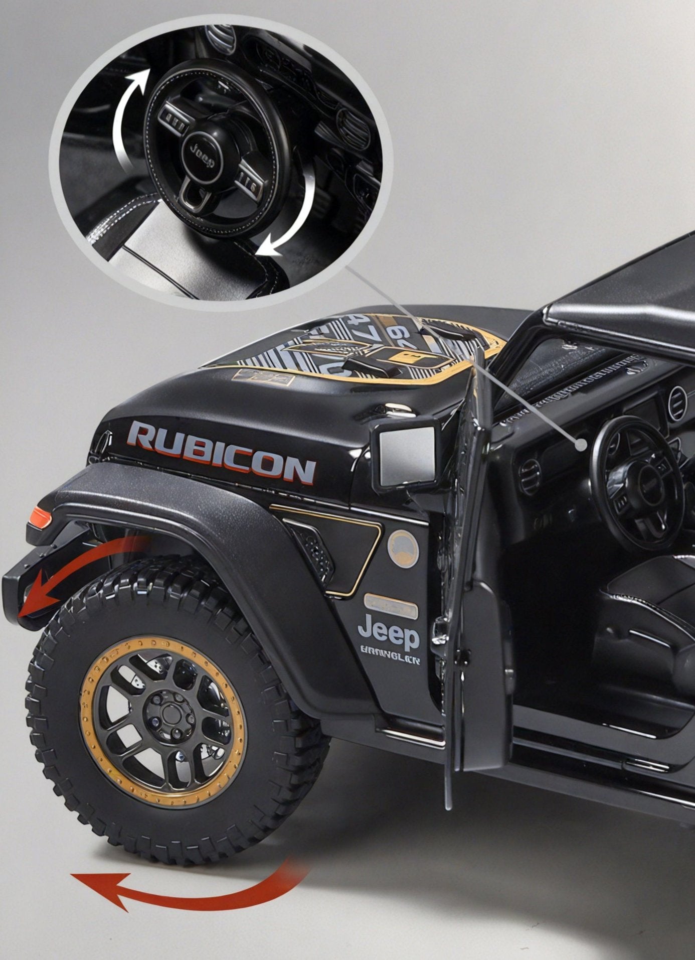 Rugged Roads Ahead – 1:18 Jeep Wrangler Model Aescraft