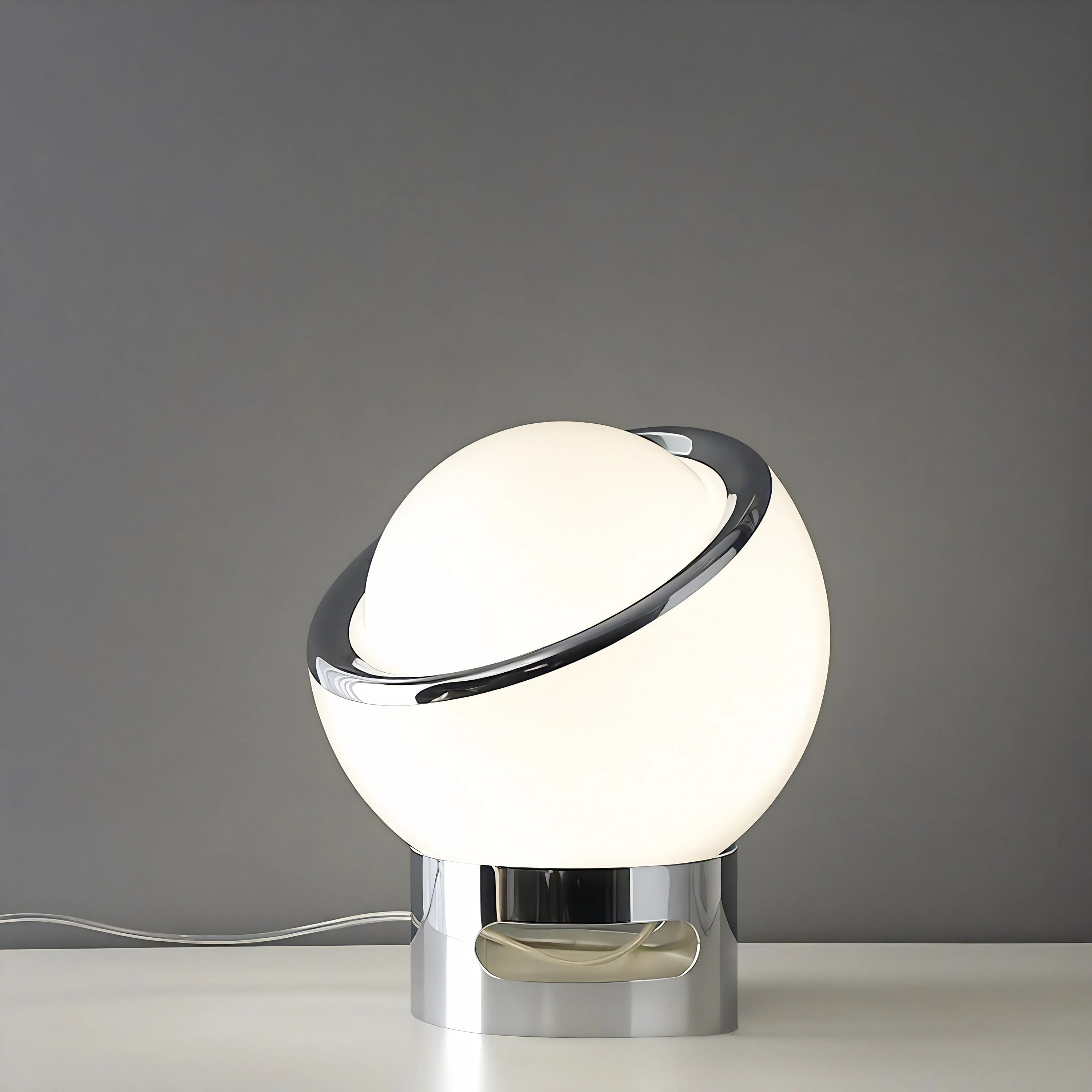 SaturnGlow Lamp – A Celestial Touch for Modern Spaces Aescraft White-S US