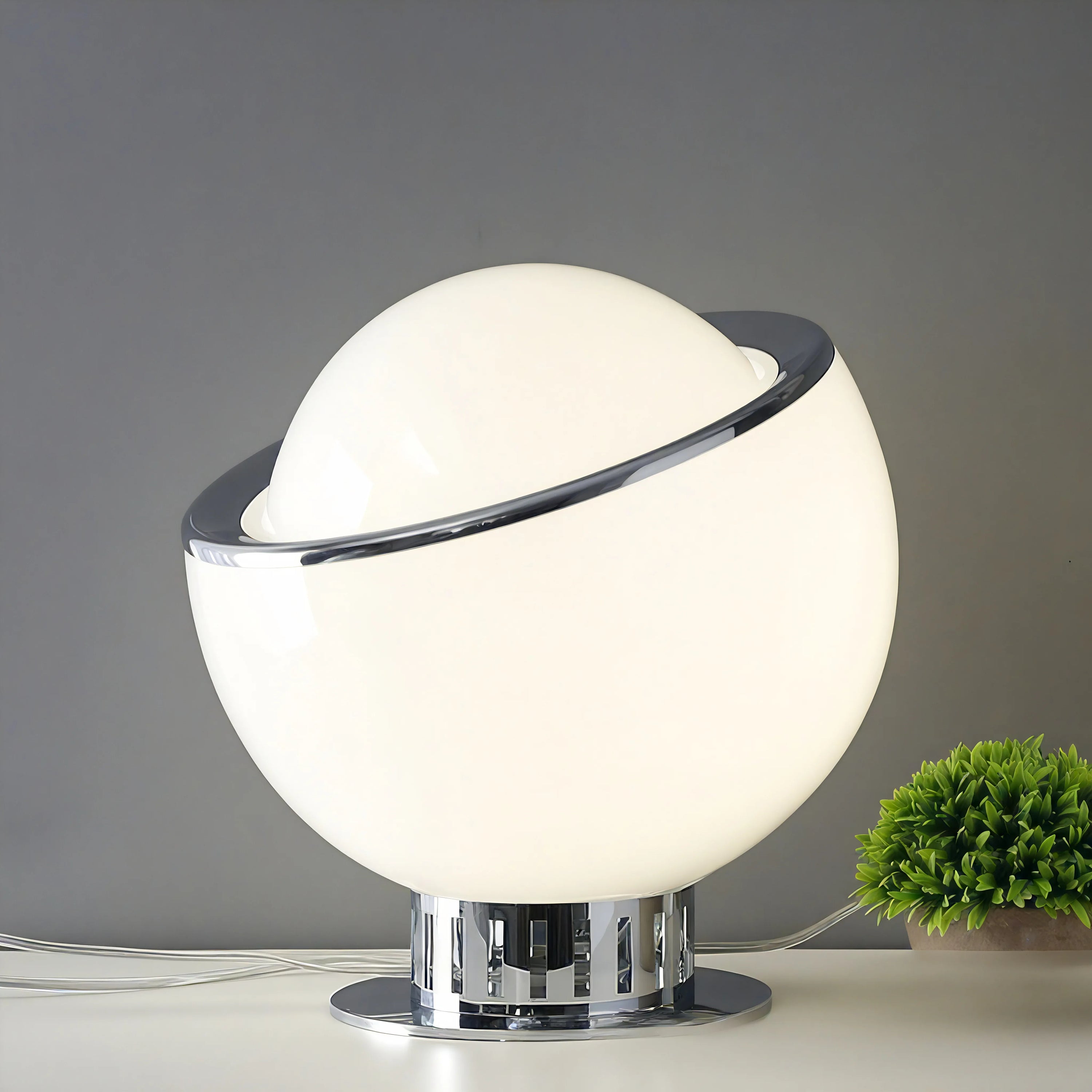 SaturnGlow Lamp – A Celestial Touch for Modern Spaces Aescraft White-L US