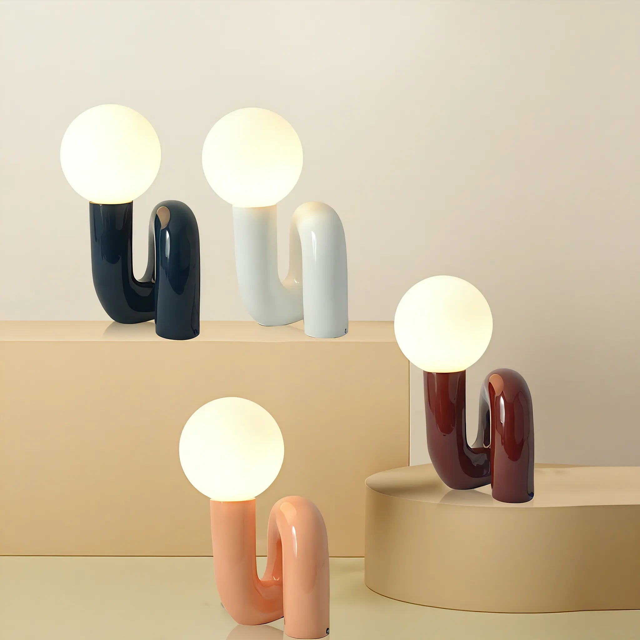 Sculptural Loop Glow Lamp Aescraft