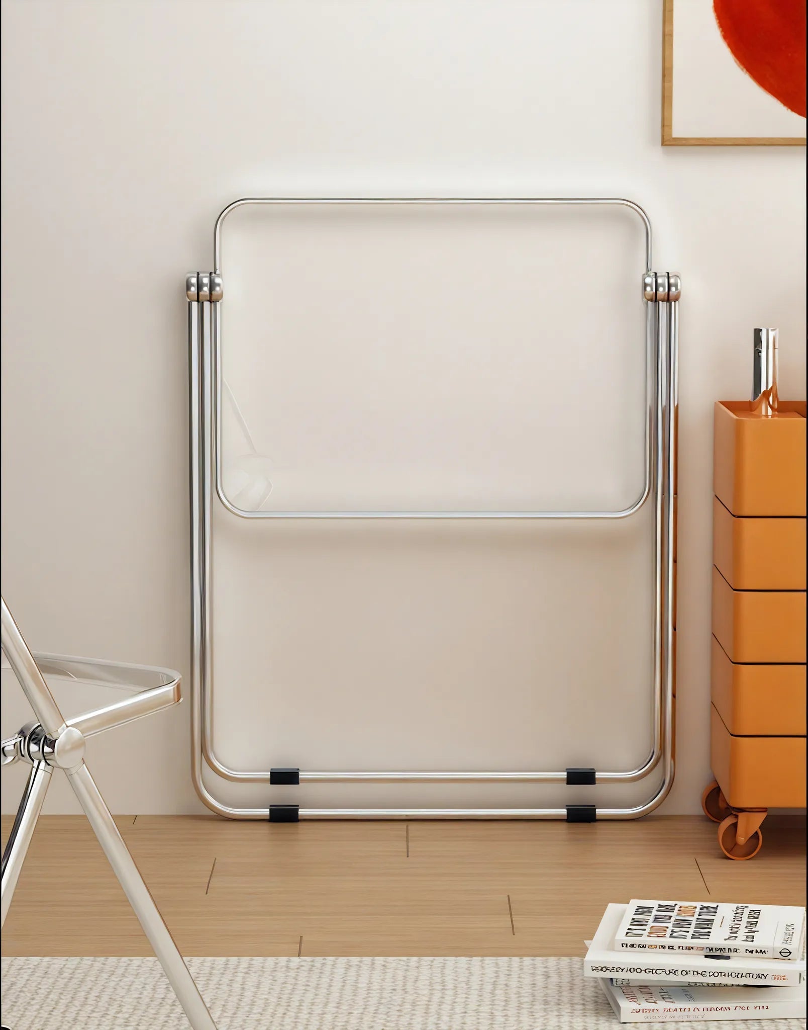 Sleek Fold: Minimalist Crystal Table  Aescraft