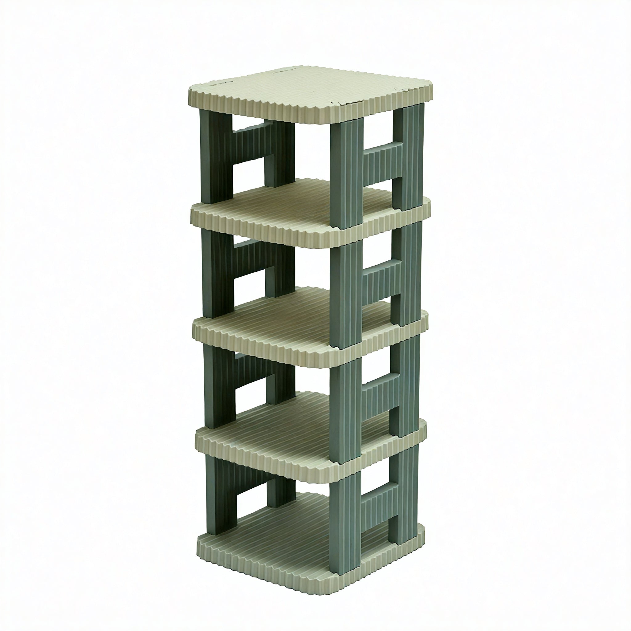 Sleek Tiered Shoe Tower Aescraft Green 5