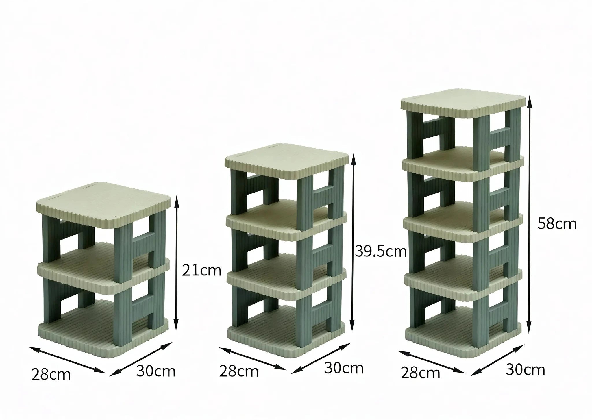 Sleek Tiered Shoe Tower Aescraft