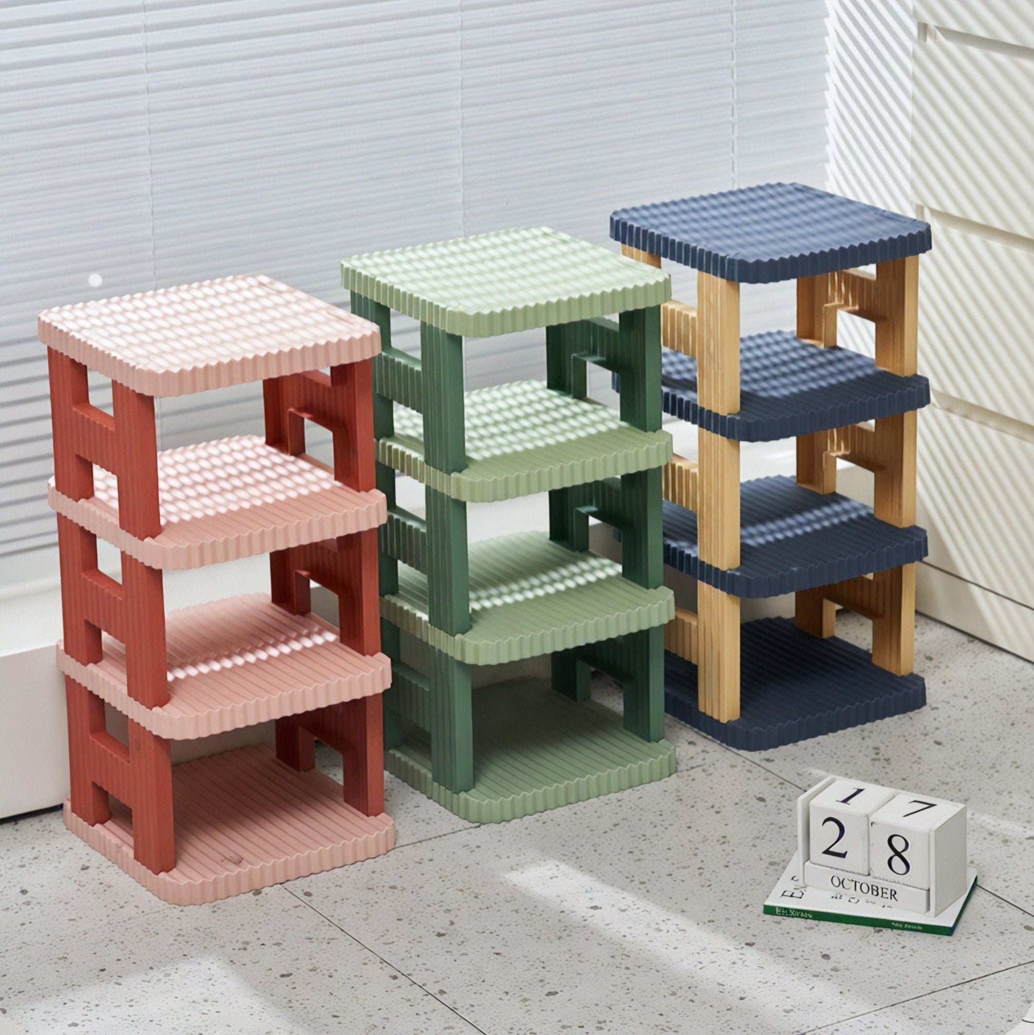 Sleek Tiered Shoe Tower Aescraft