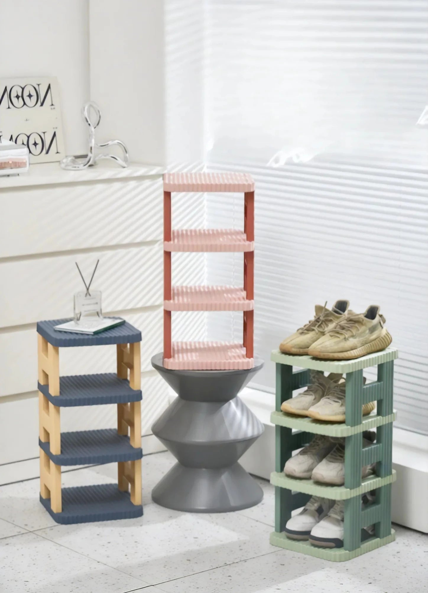 Sleek Tiered Shoe Tower Aescraft