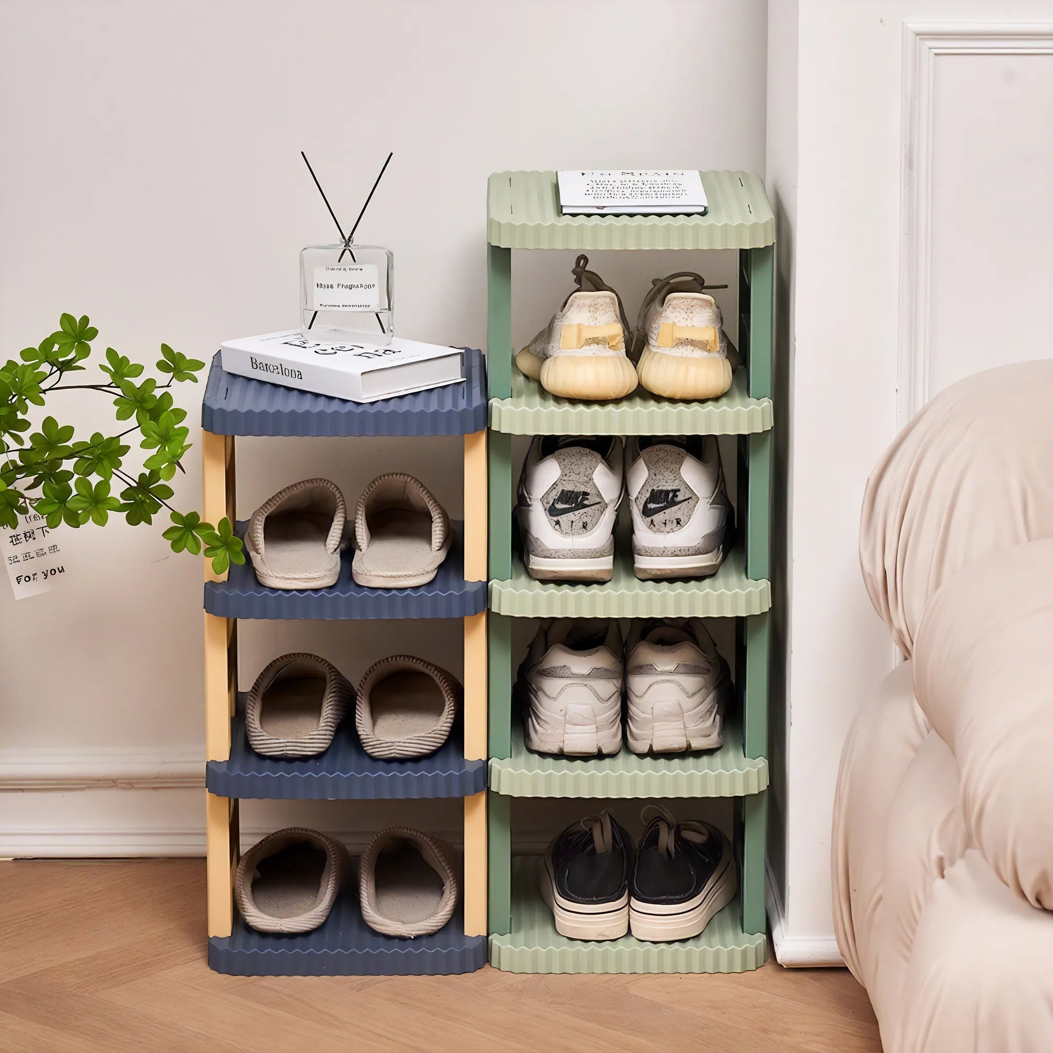 Sleek Tiered Shoe Tower Aescraft
